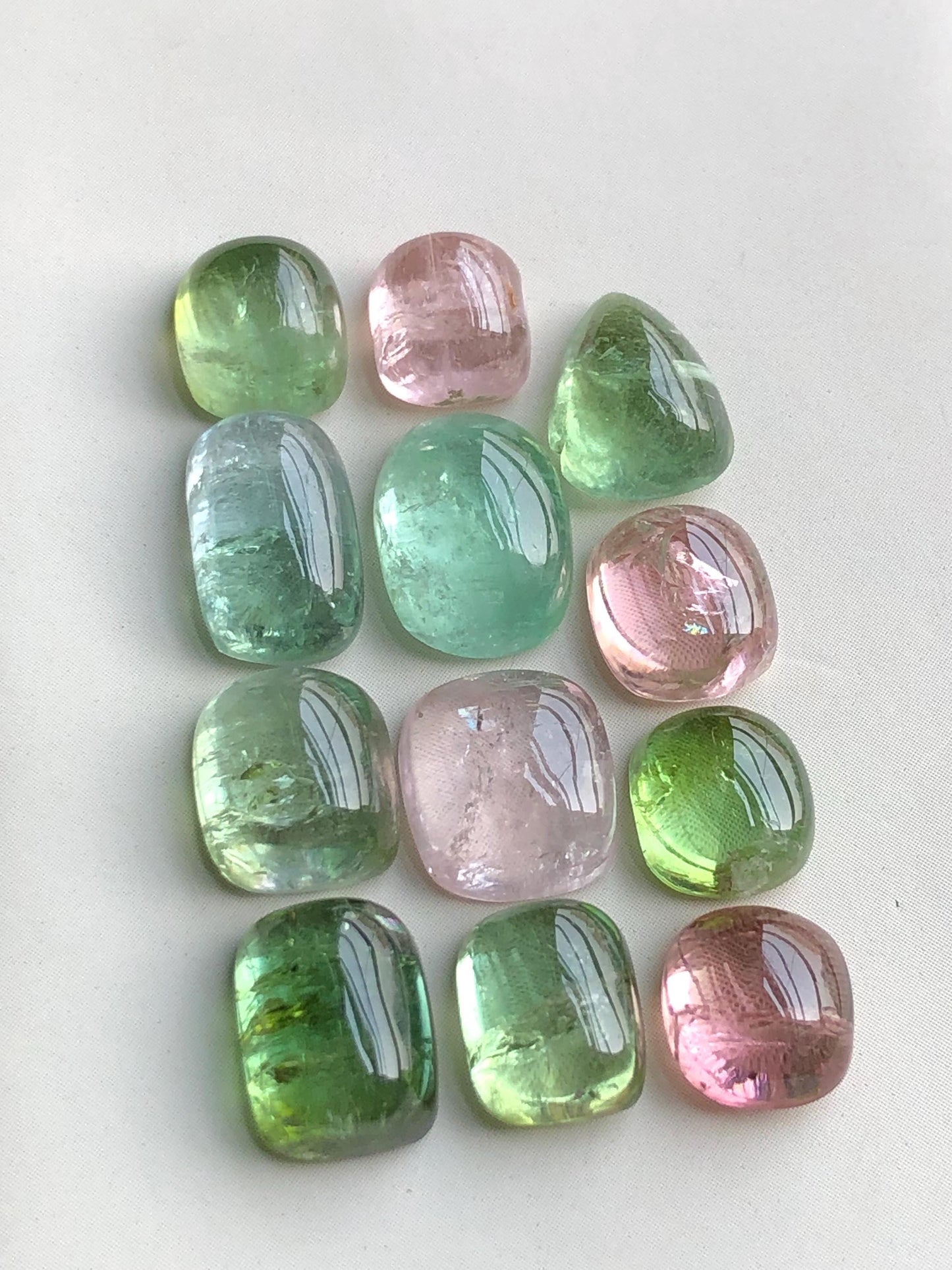 41 carats Multi colours tourmaline cabochons lot origin Afghanistan kunar mine