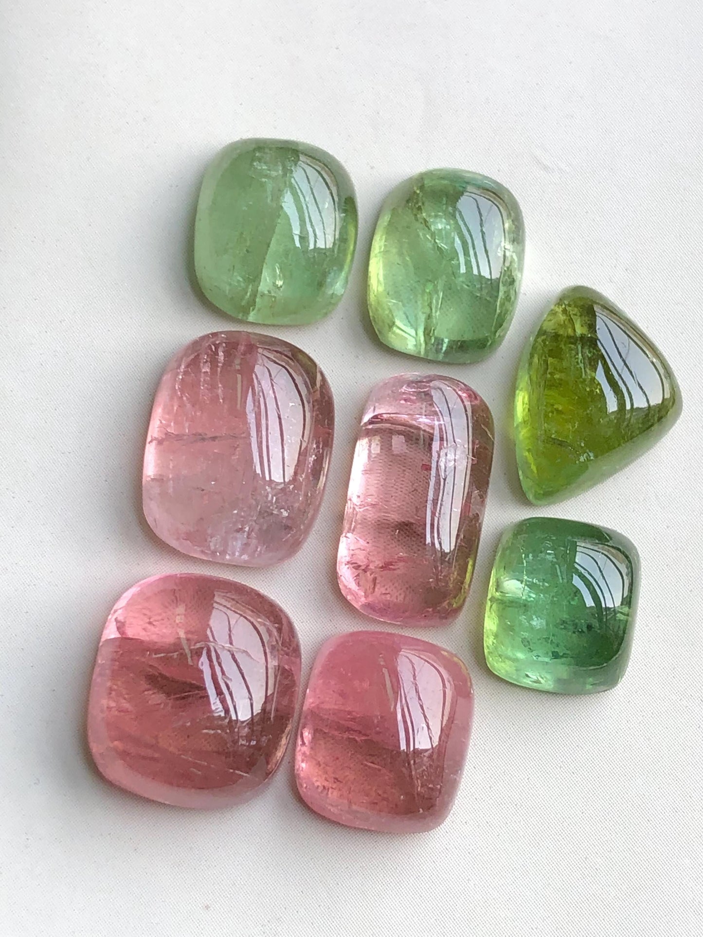 55.50 carats Multi colours tourmaline cabochons lot origin Afghanistan kunar mine