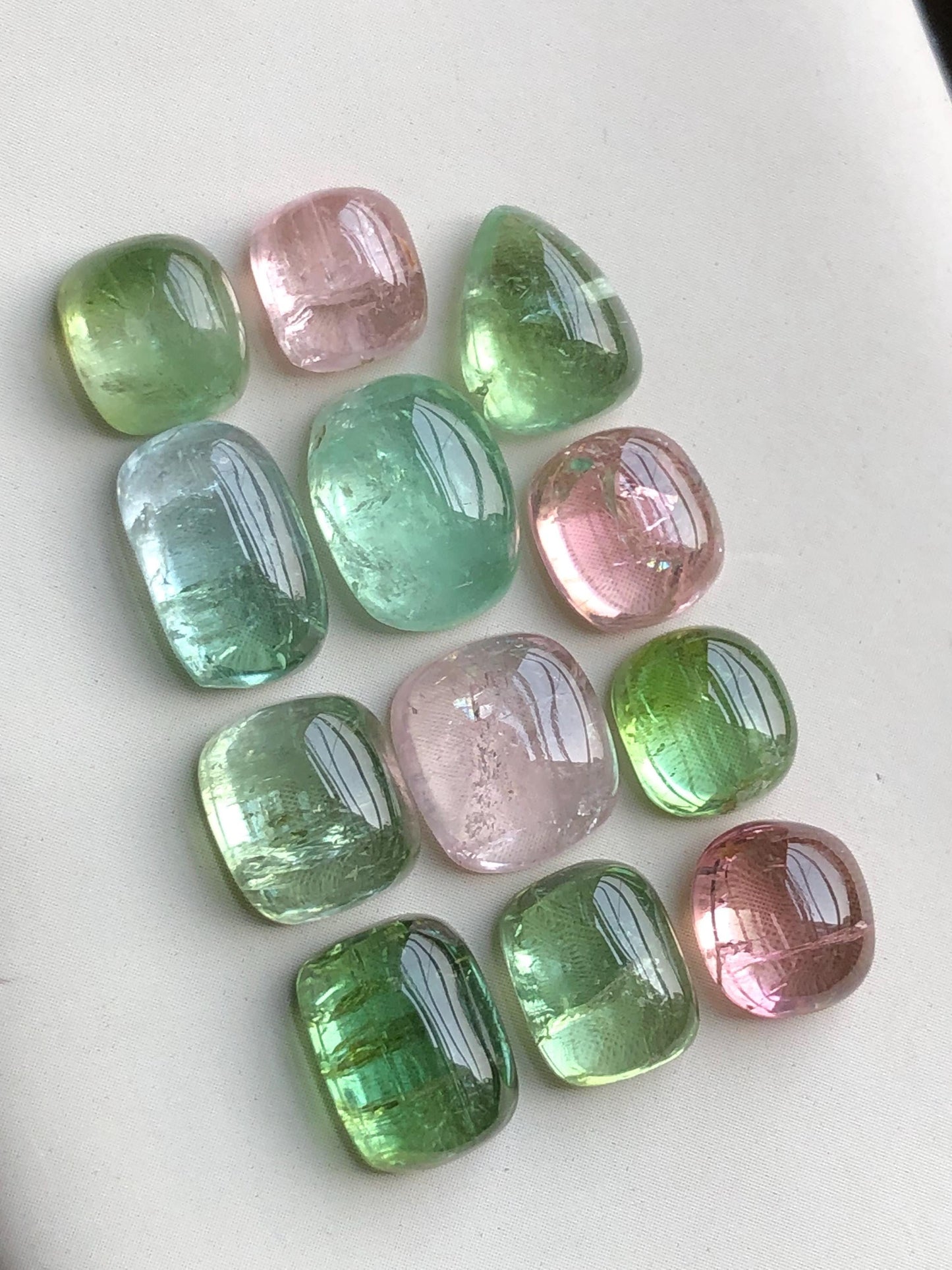 41 carats Multi colours tourmaline cabochons lot origin Afghanistan kunar mine