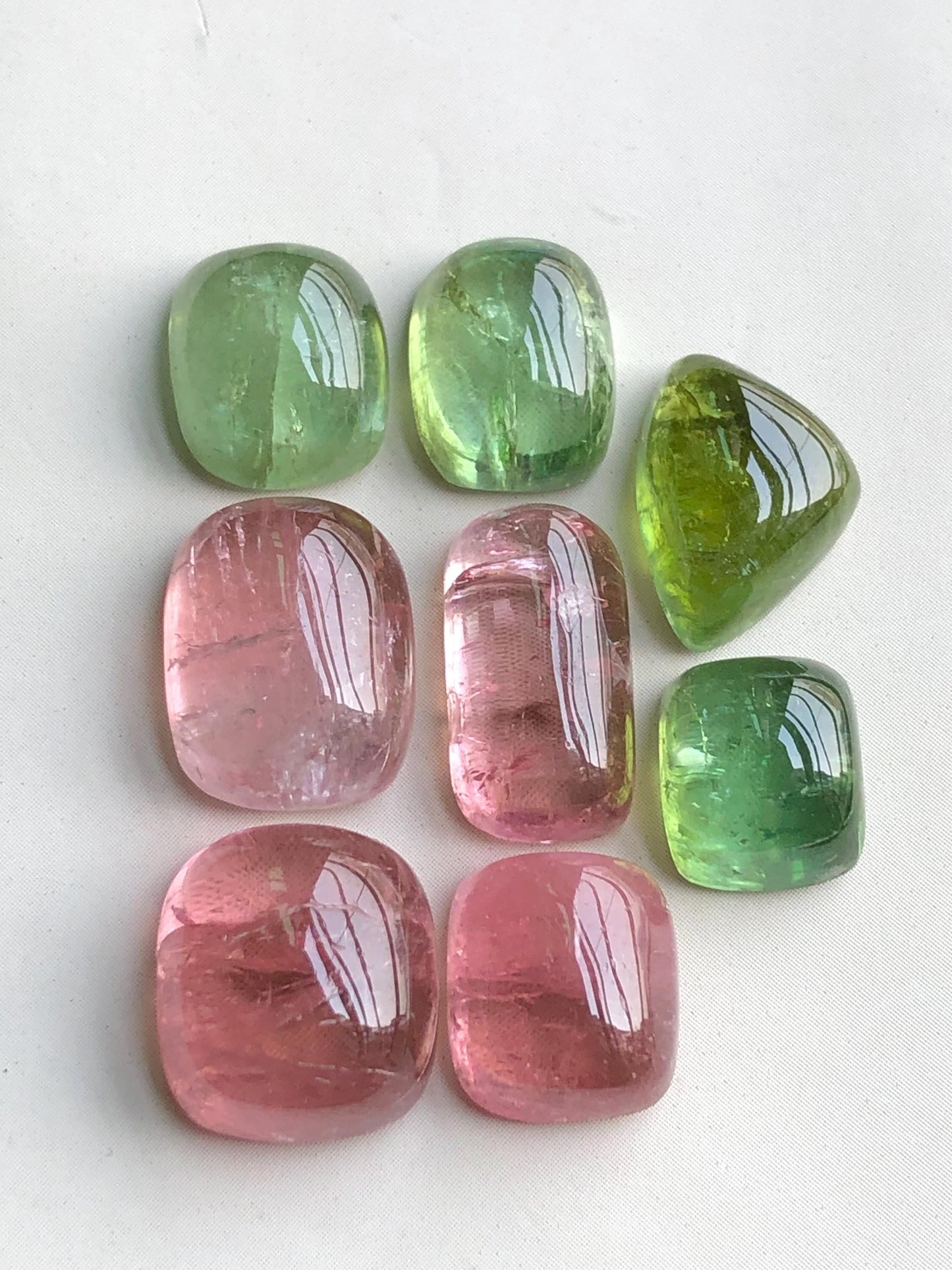 55.50 carats Multi colours tourmaline cabochons lot origin Afghanistan kunar mine