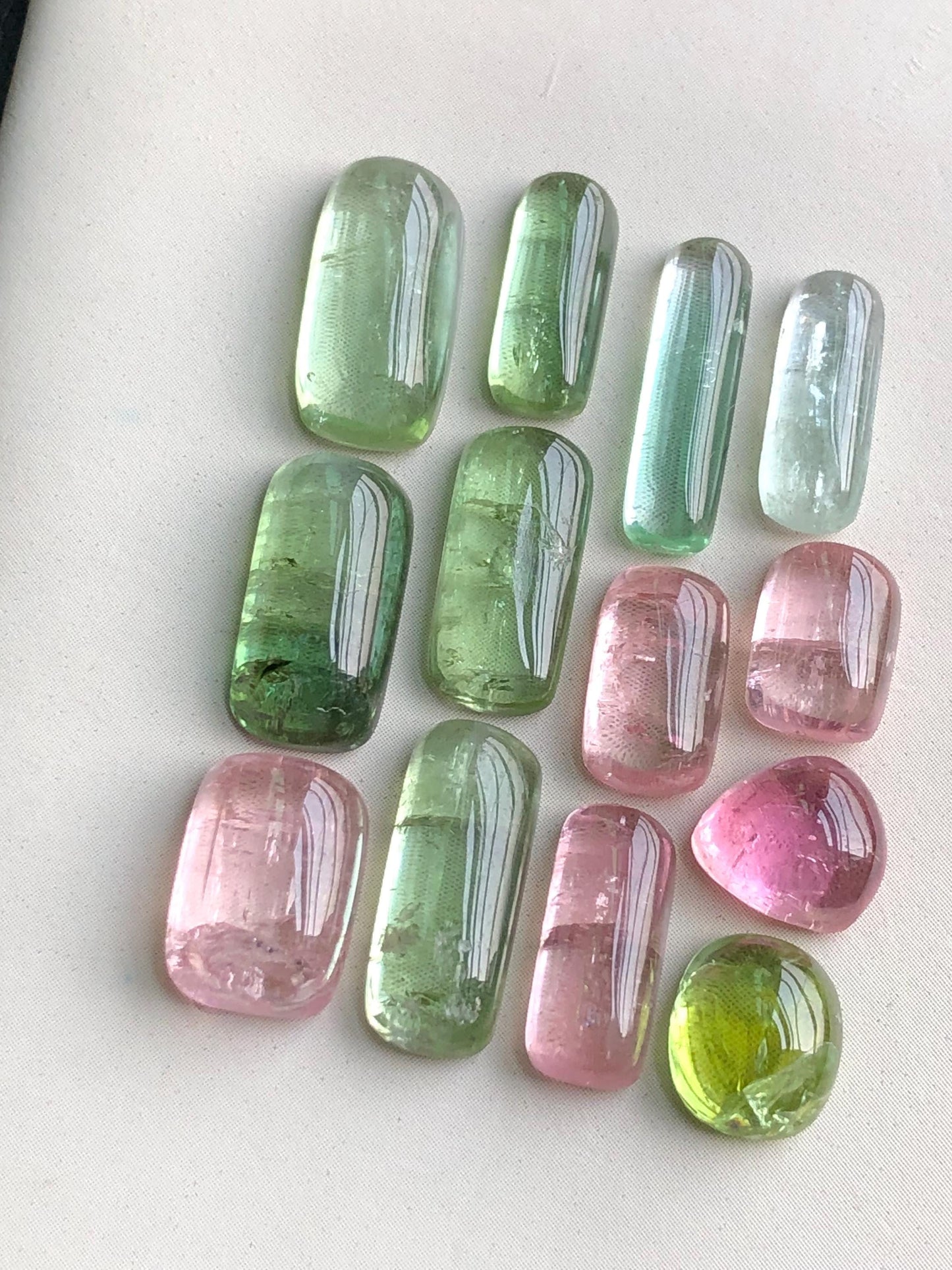 37 carats Multi colours tourmaline cabochons lot origin Afghanistan kunar mine