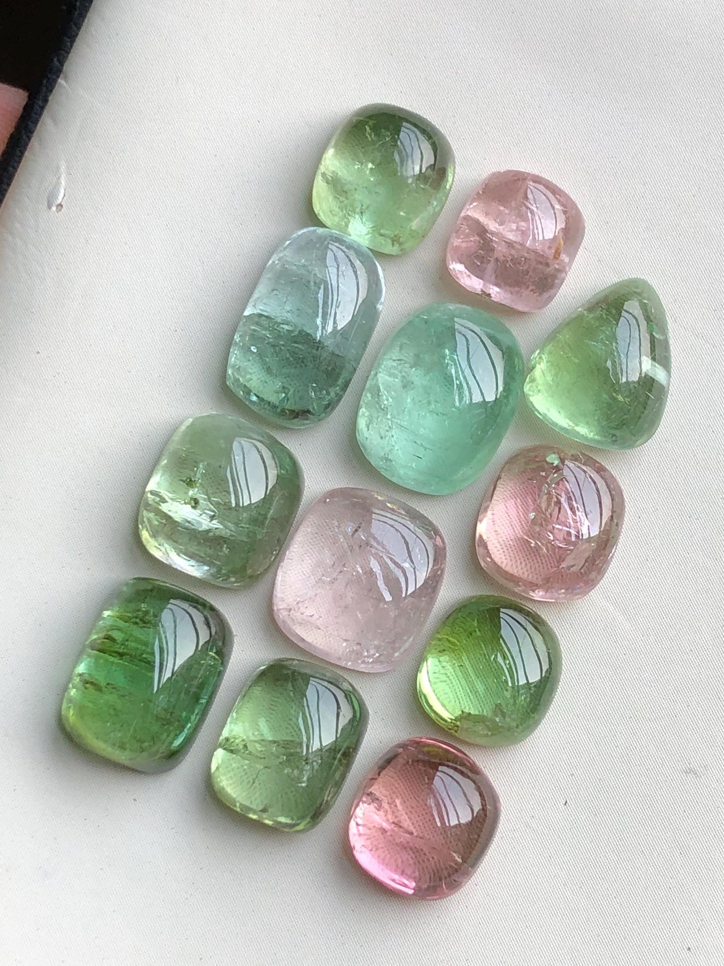 41 carats Multi colours tourmaline cabochons lot origin Afghanistan kunar mine