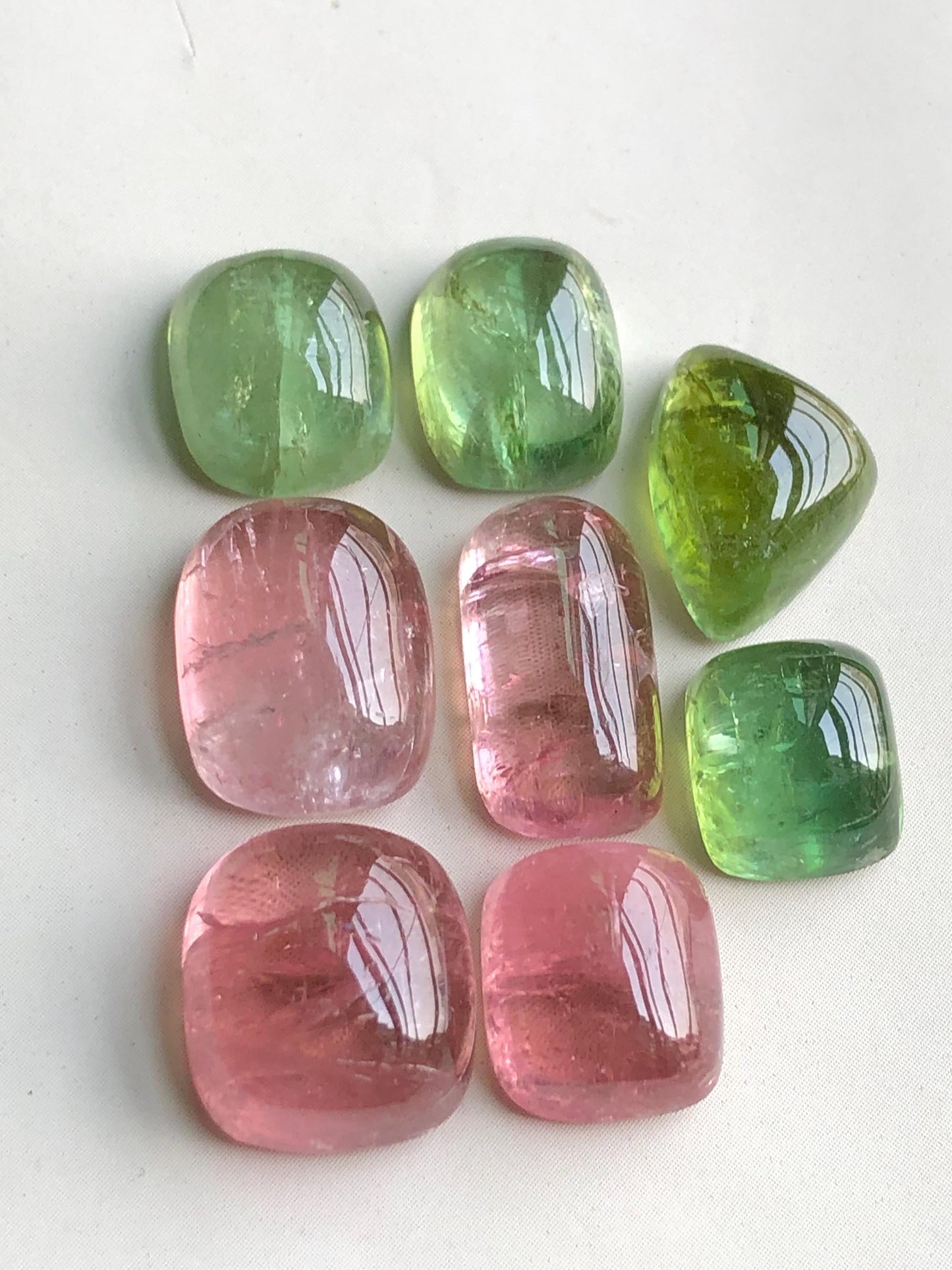 55.50 carats Multi colours tourmaline cabochons lot origin Afghanistan kunar mine