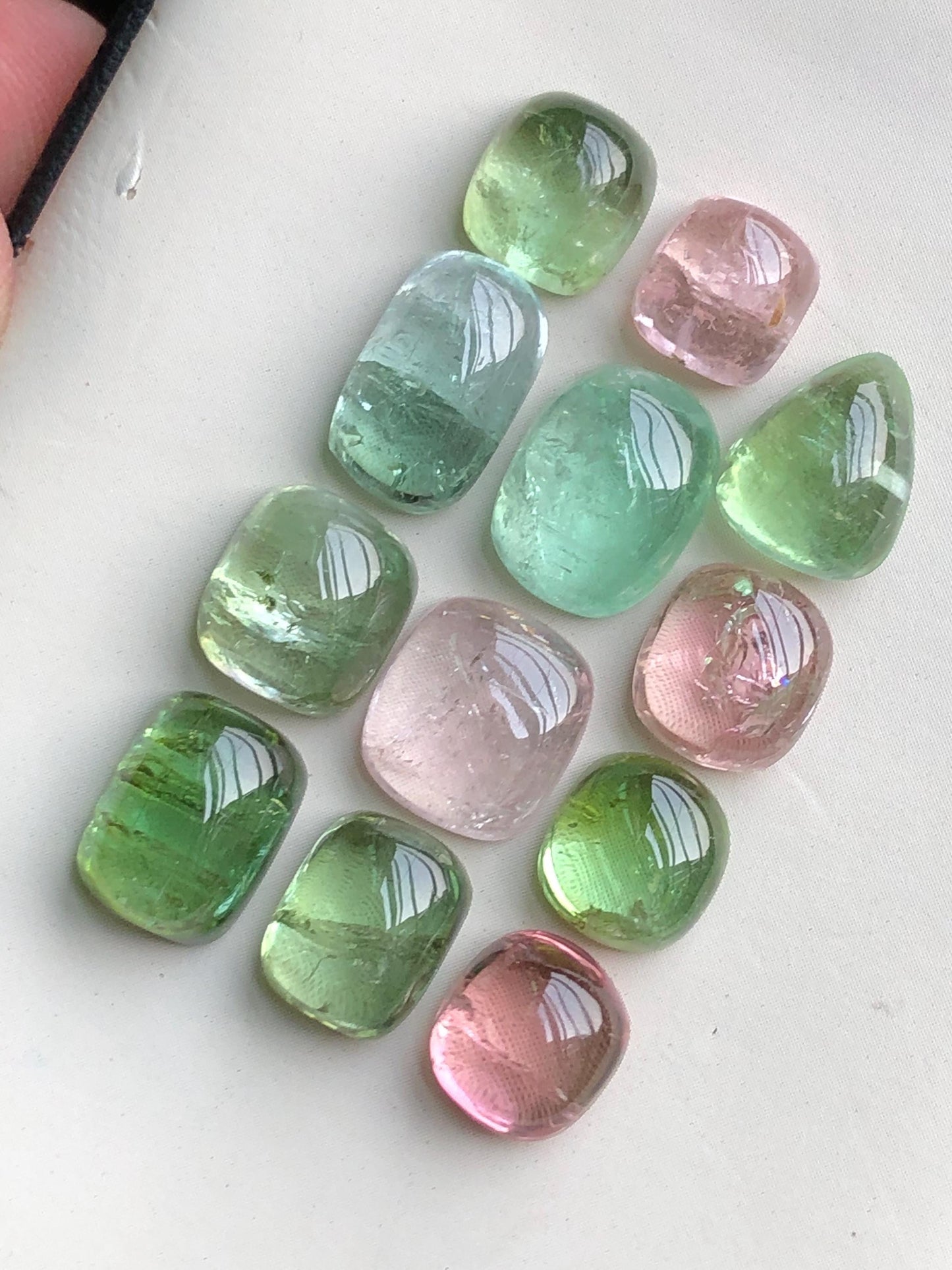 41 carats Multi colours tourmaline cabochons lot origin Afghanistan kunar mine