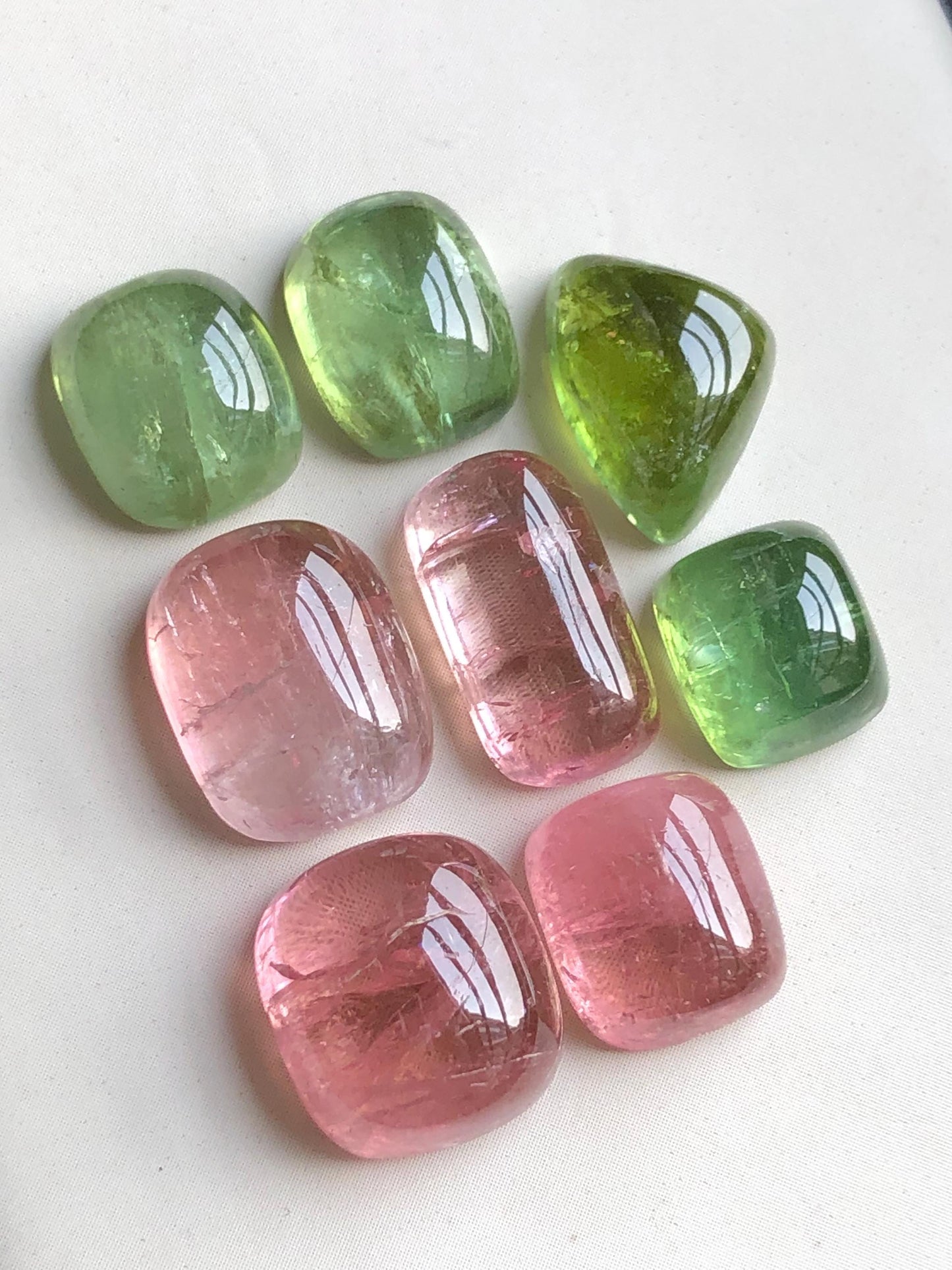 55.50 carats Multi colours tourmaline cabochons lot origin Afghanistan kunar mine