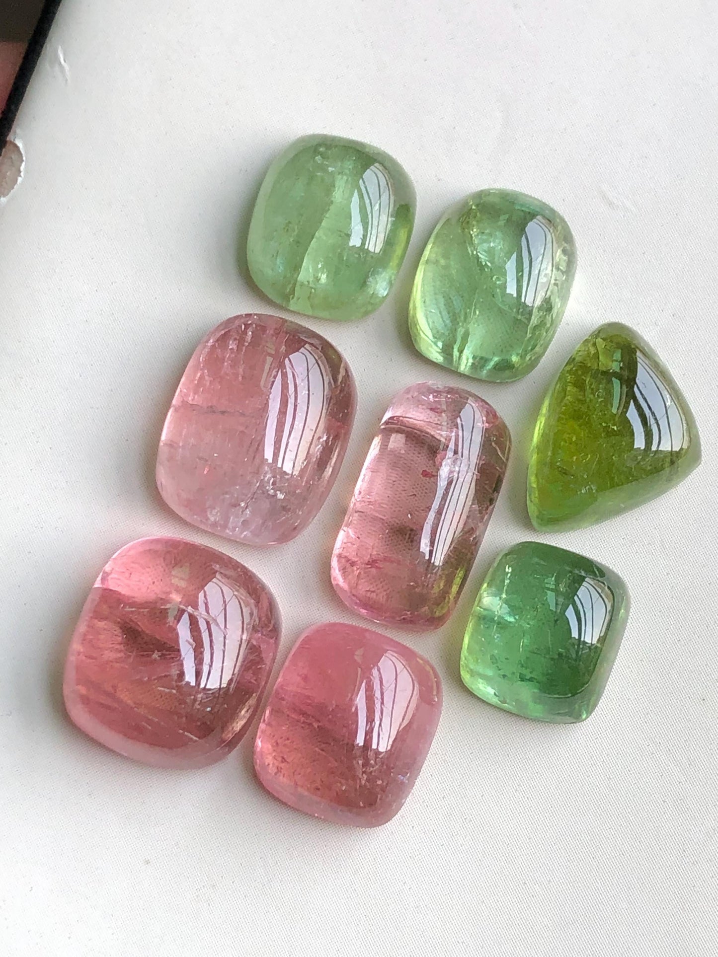 55.50 carats Multi colours tourmaline cabochons lot origin Afghanistan kunar mine