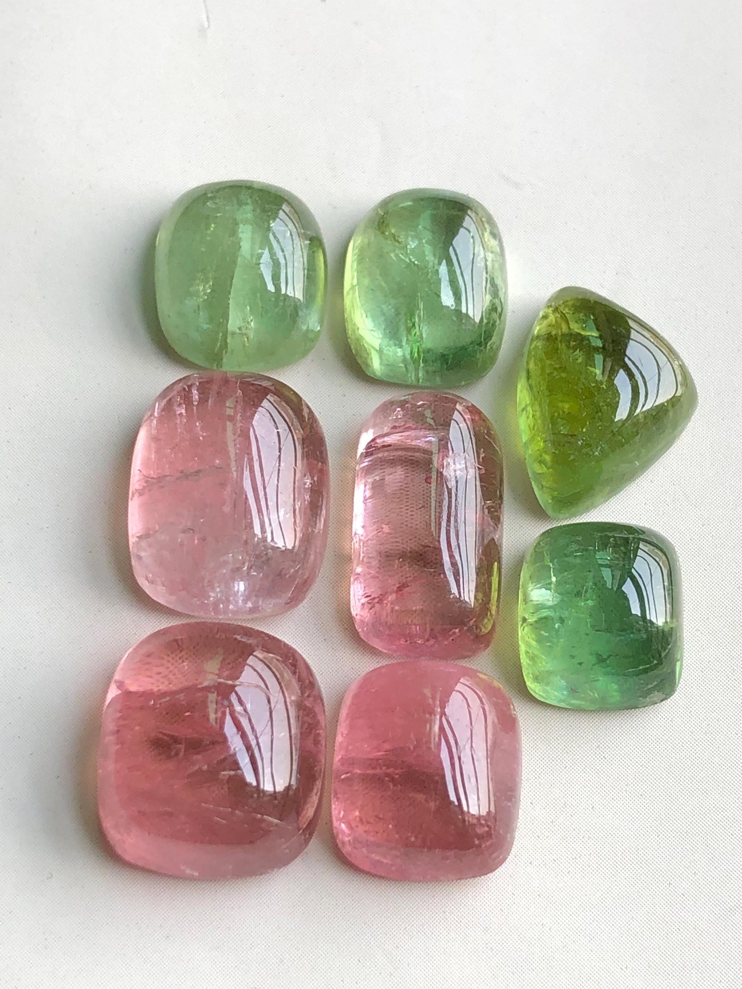 55.50 carats Multi colours tourmaline cabochons lot origin Afghanistan kunar mine