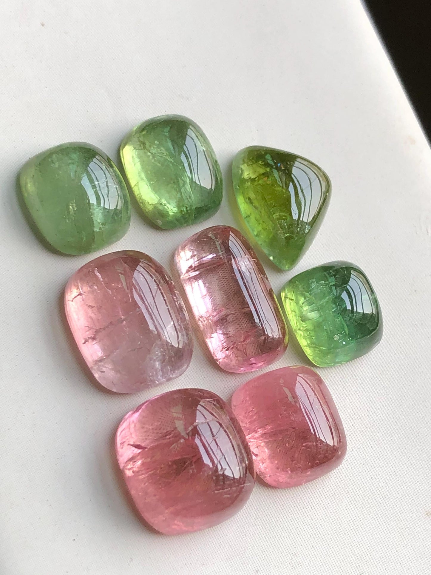 55.50 carats Multi colours tourmaline cabochons lot origin Afghanistan kunar mine