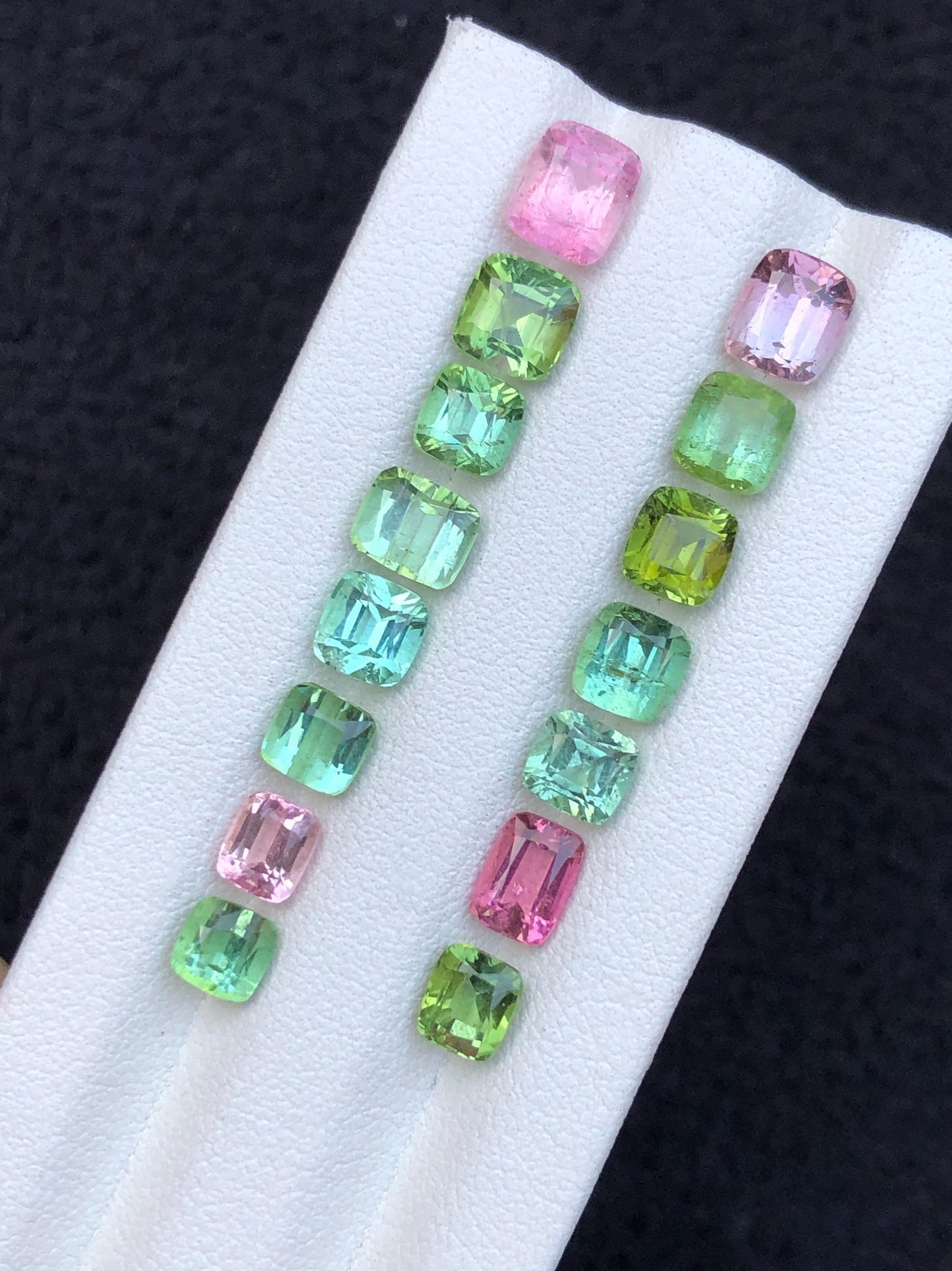 15.90 carats Faceted tourmaline lot