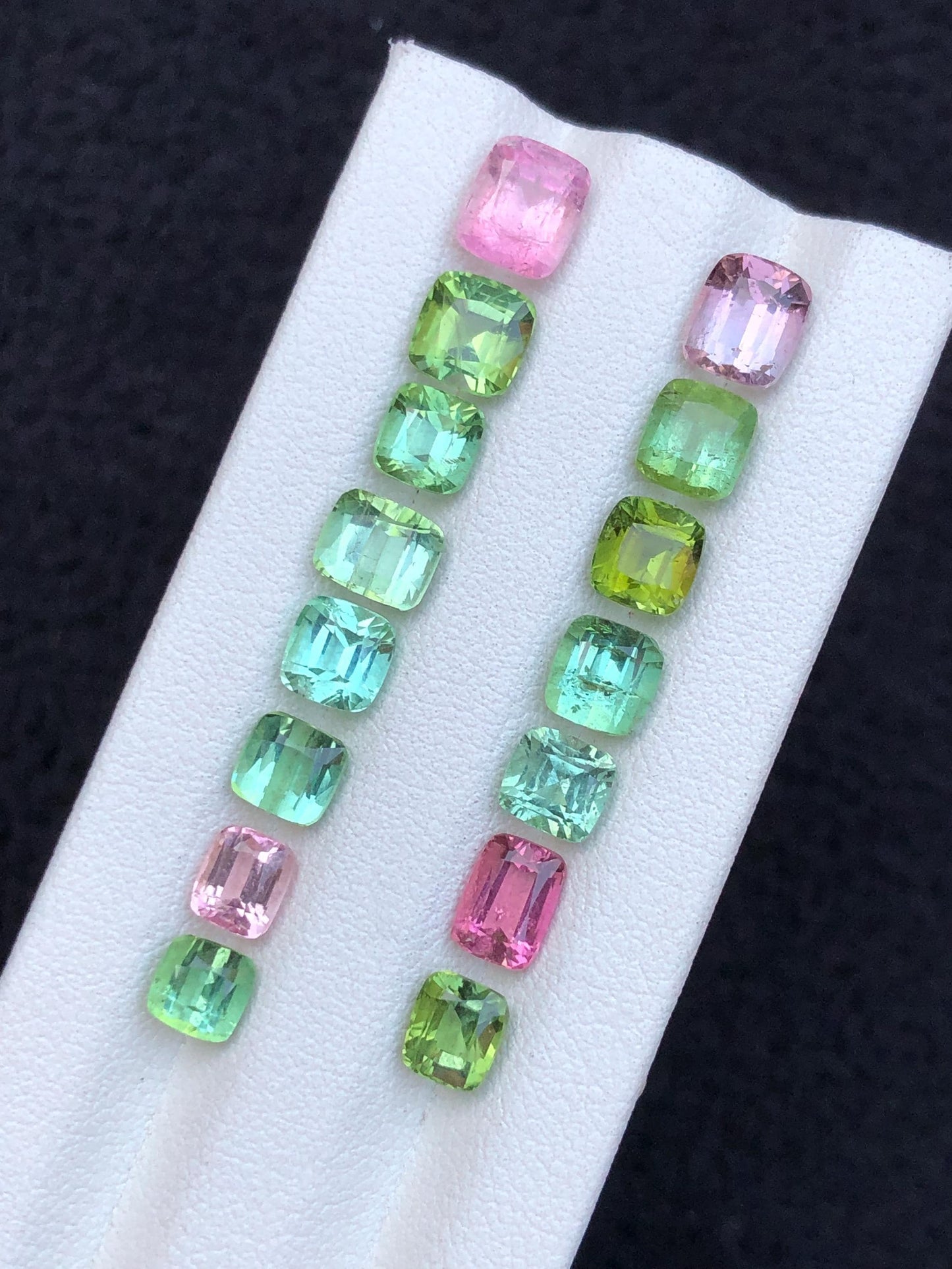 15.90 carats Faceted tourmaline lot