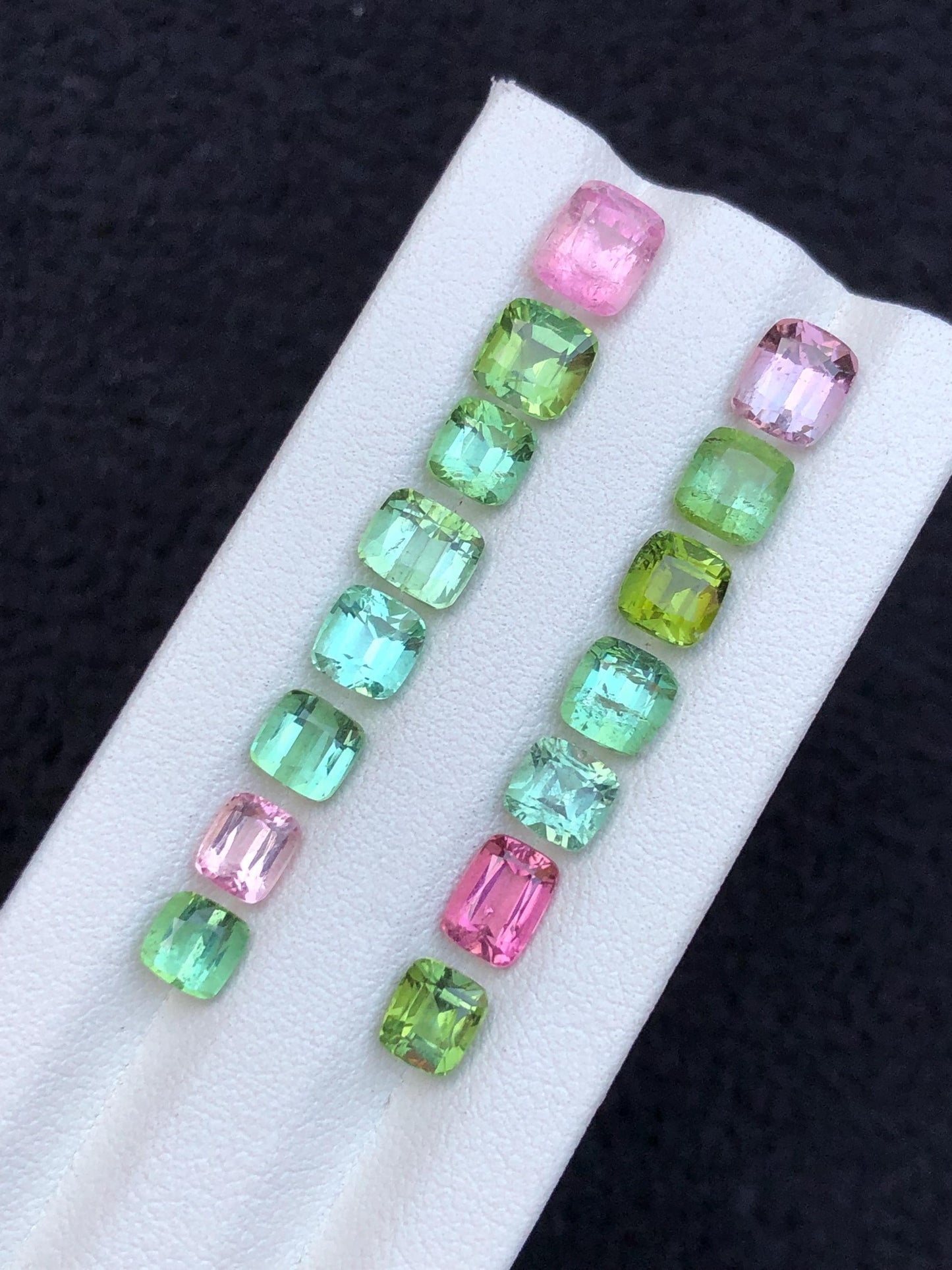 15.90 carats Faceted tourmaline lot