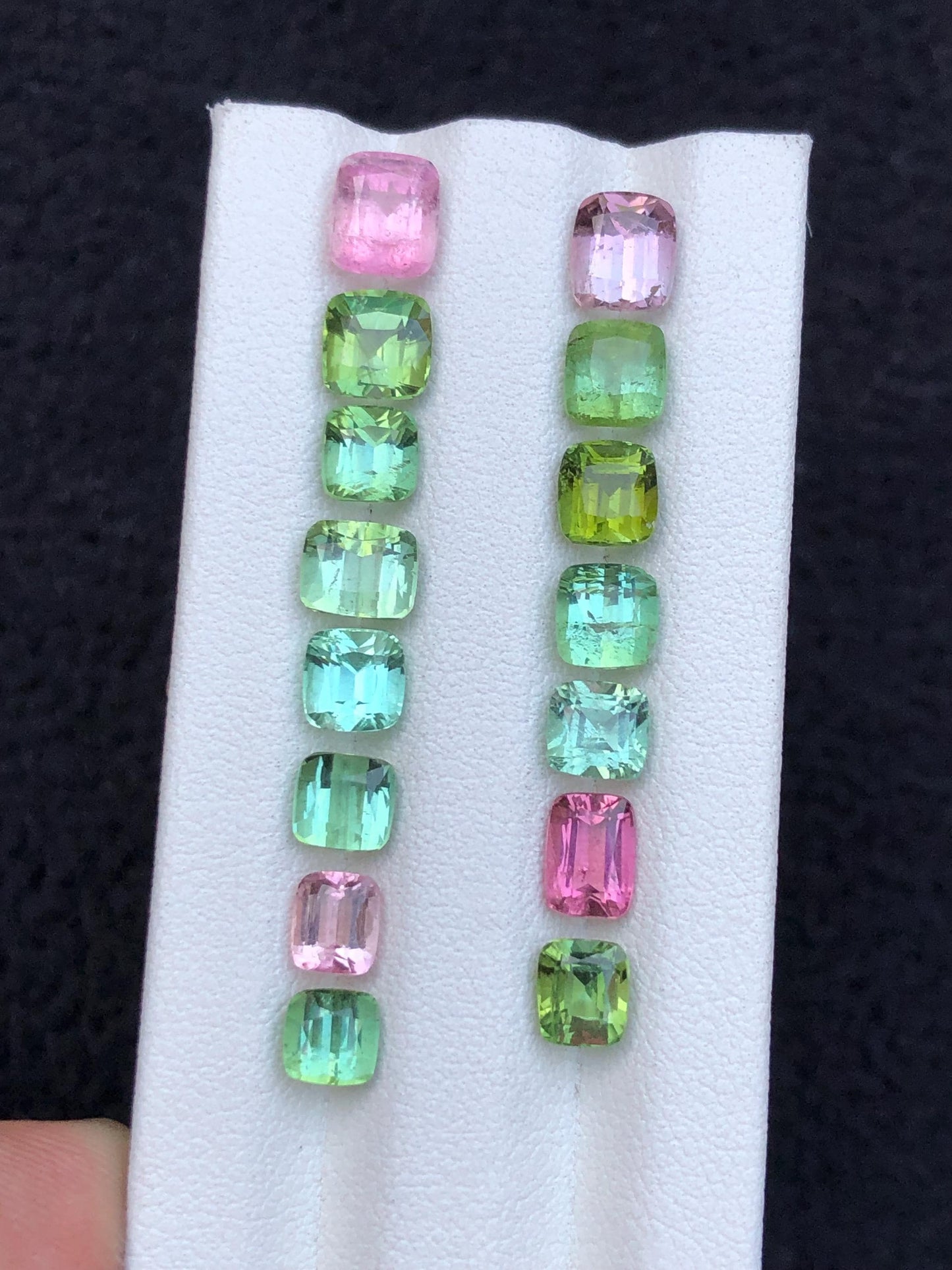 15.90 carats Faceted tourmaline lot