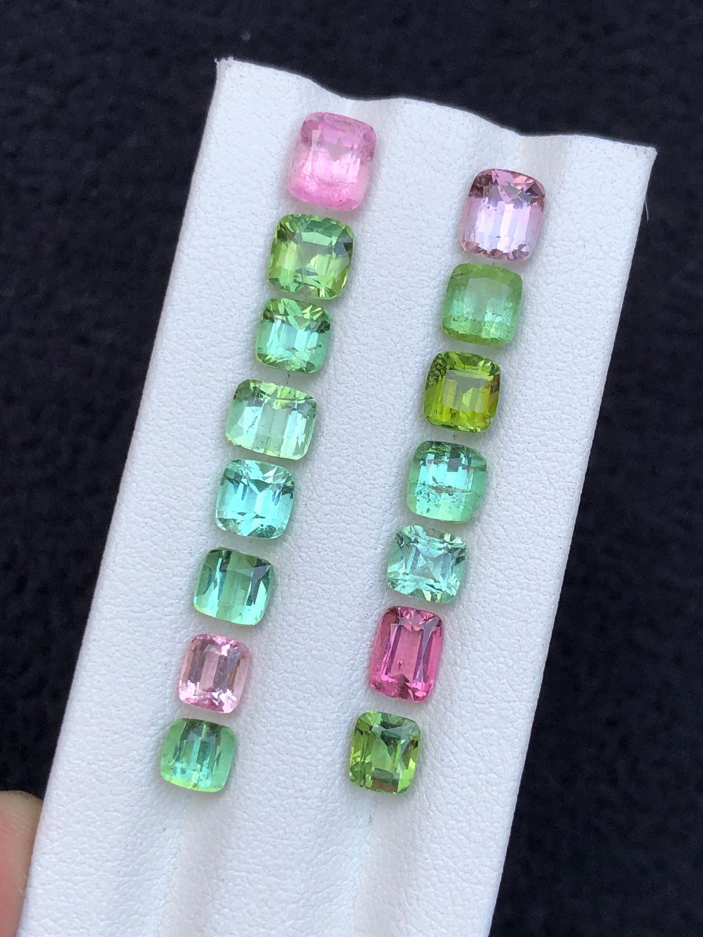 15.90 carats Faceted tourmaline lot