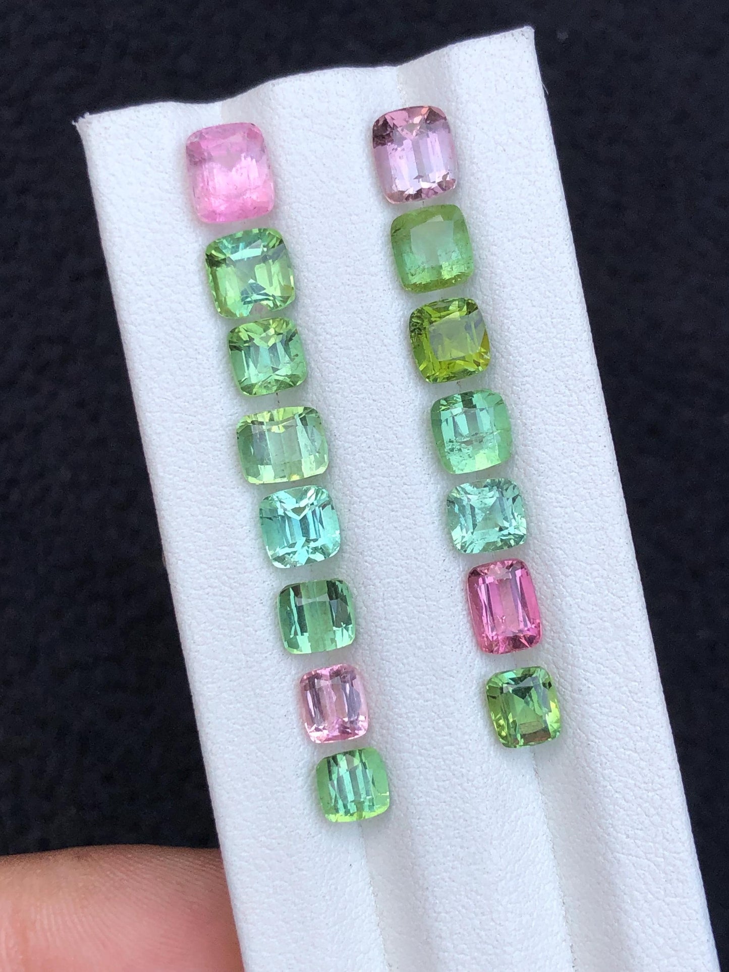 15.90 carats Faceted tourmaline lot