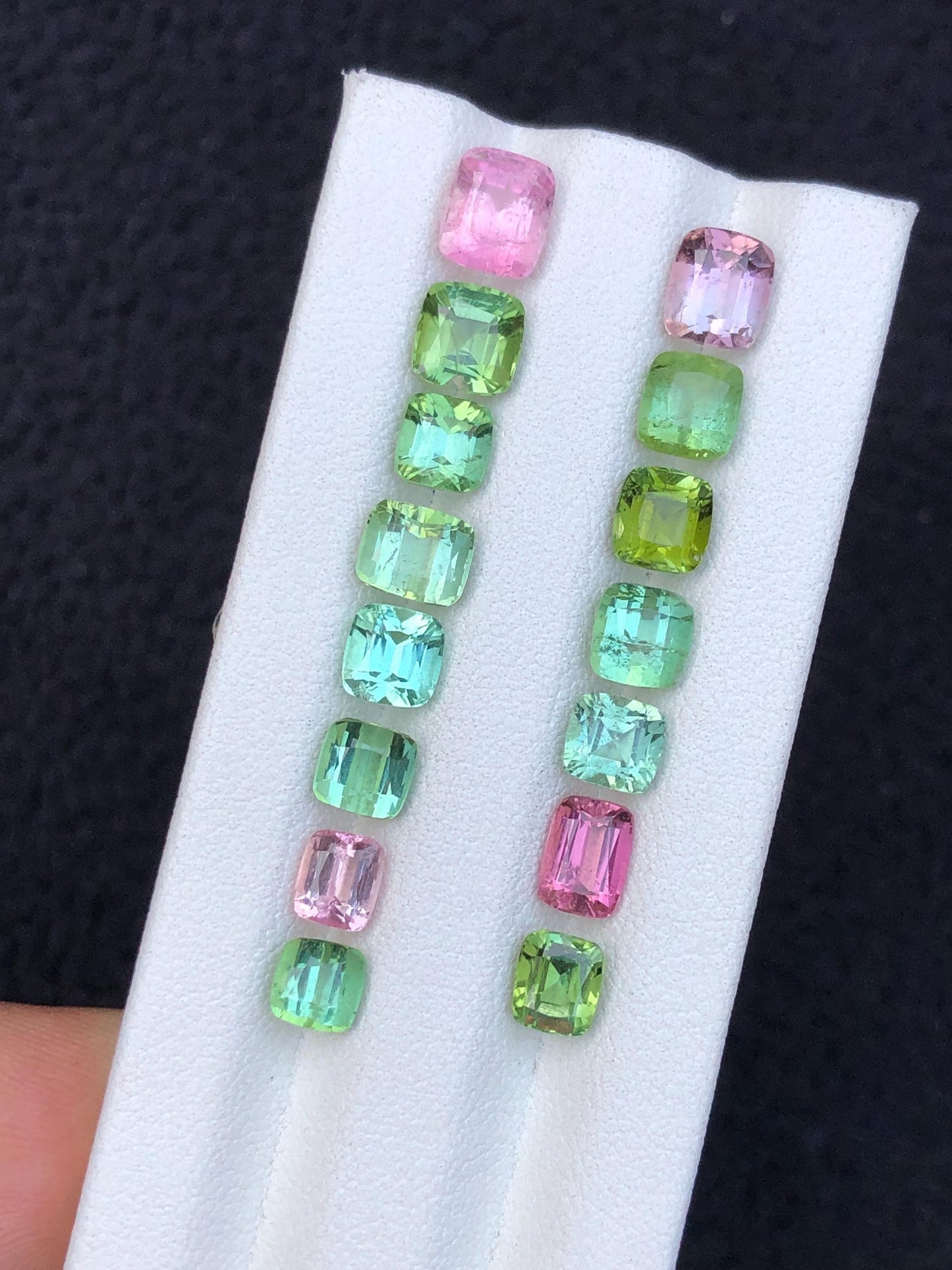 15.90 carats Faceted tourmaline lot