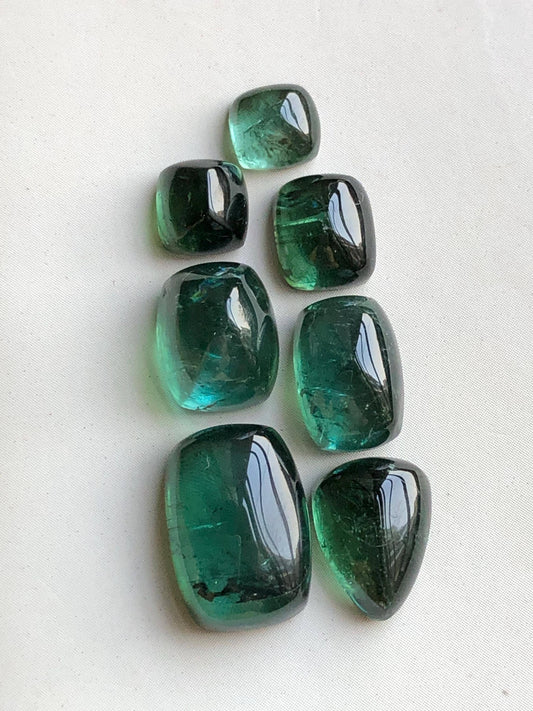 25.30 carats Green tourmaline cabochons lot origin Afghanistan kunar mine