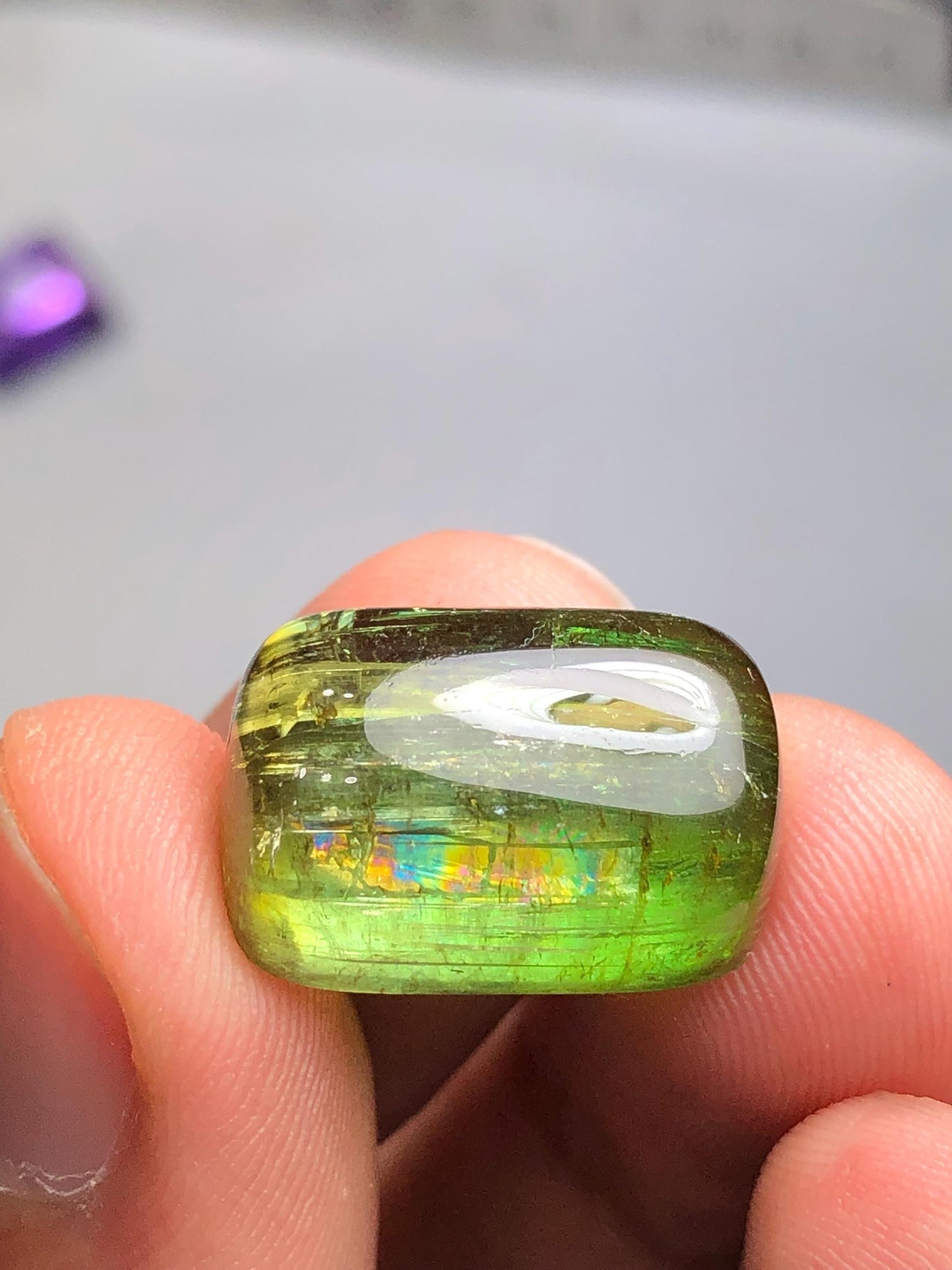 25 ct green tourmaline cabochon