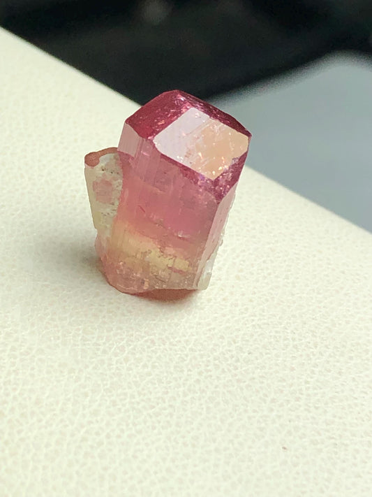 14 carat watermelon tourmaline crystal terminated