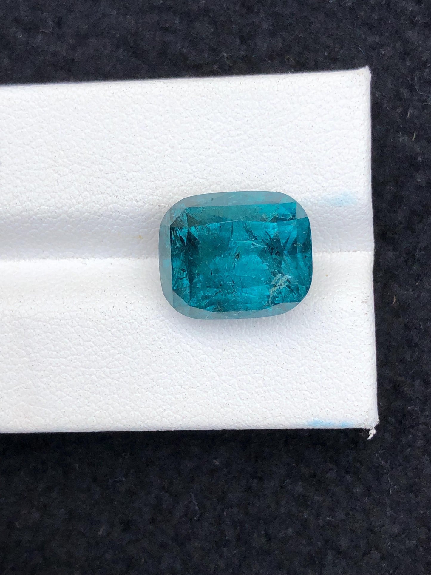 12 cts blue tourmaline natural 14*11*10mm