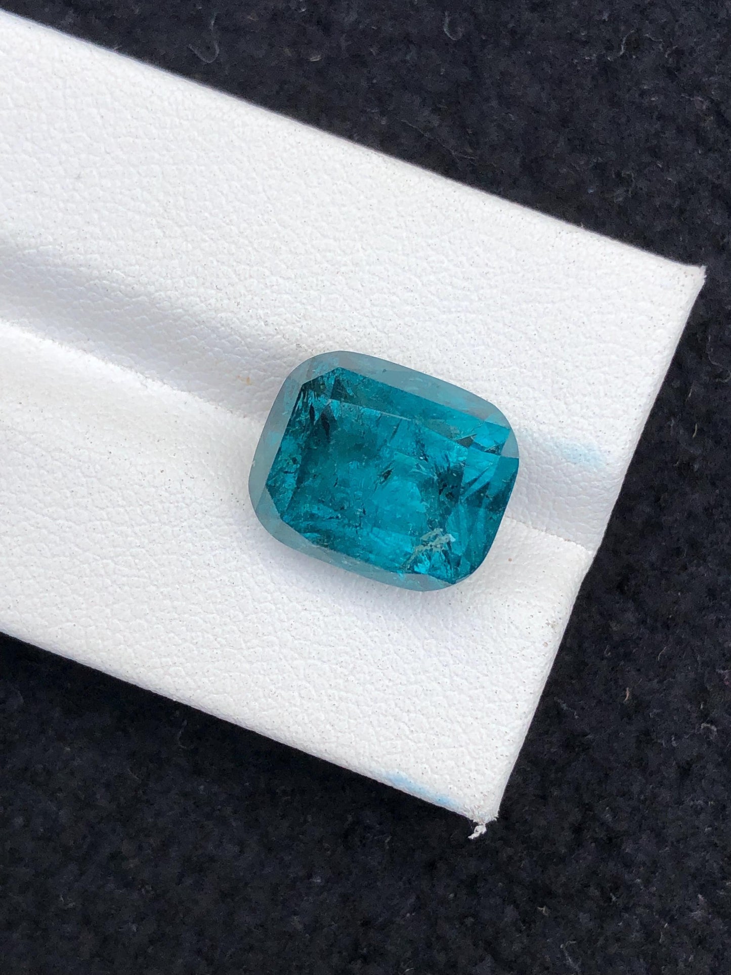 12 cts blue tourmaline natural 14*11*10mm