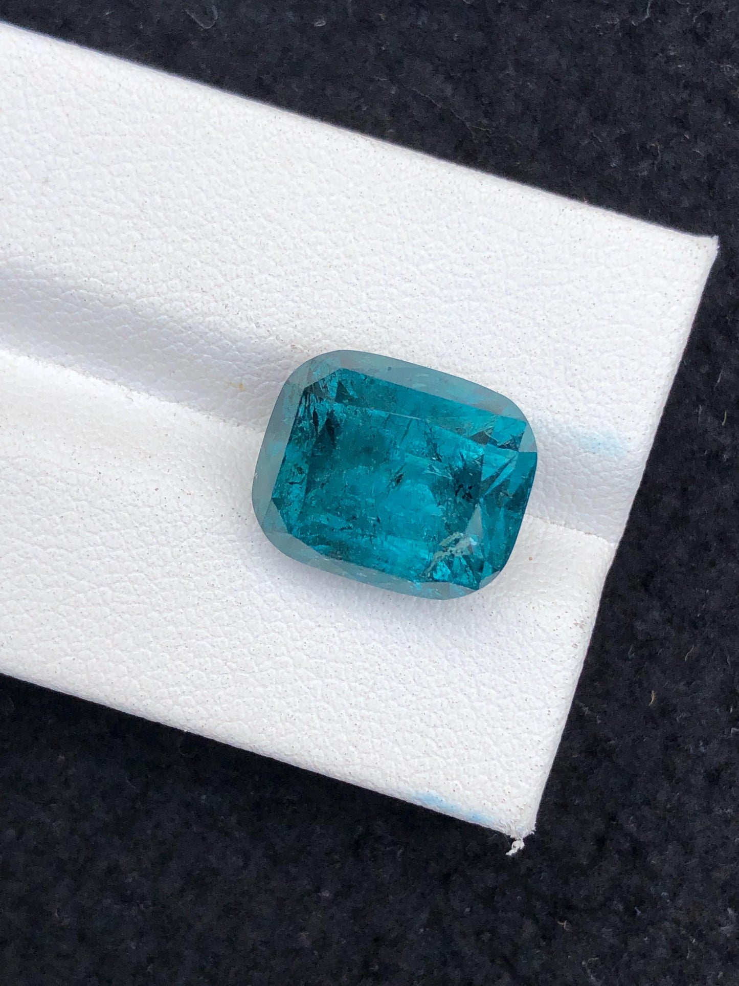 12 cts blue tourmaline natural 14*11*10mm