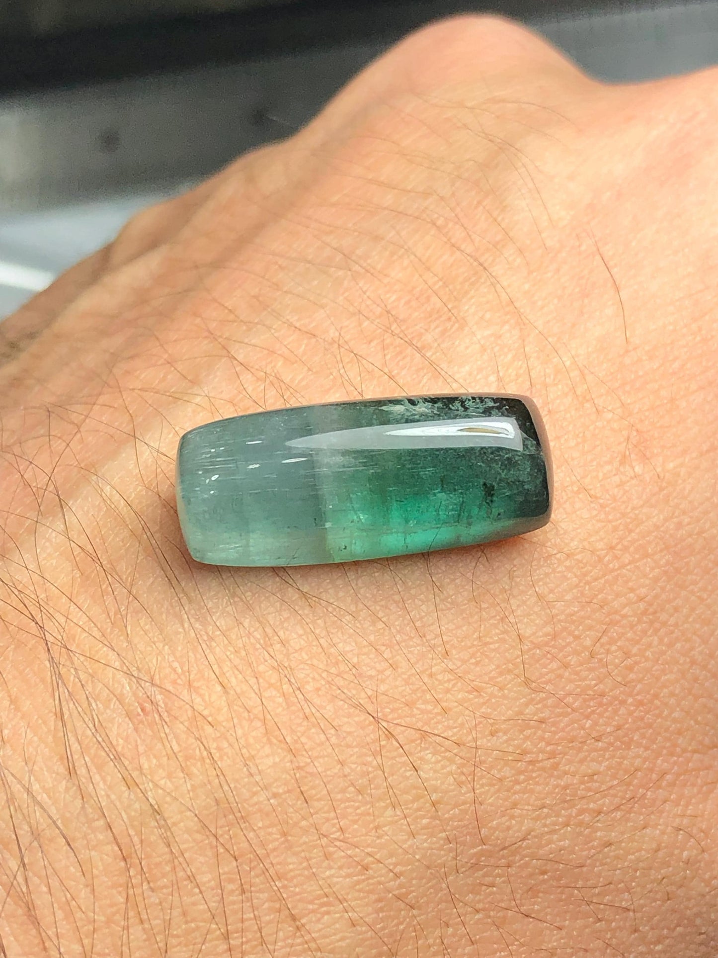 20.50 carat tourmaline cabochon natural