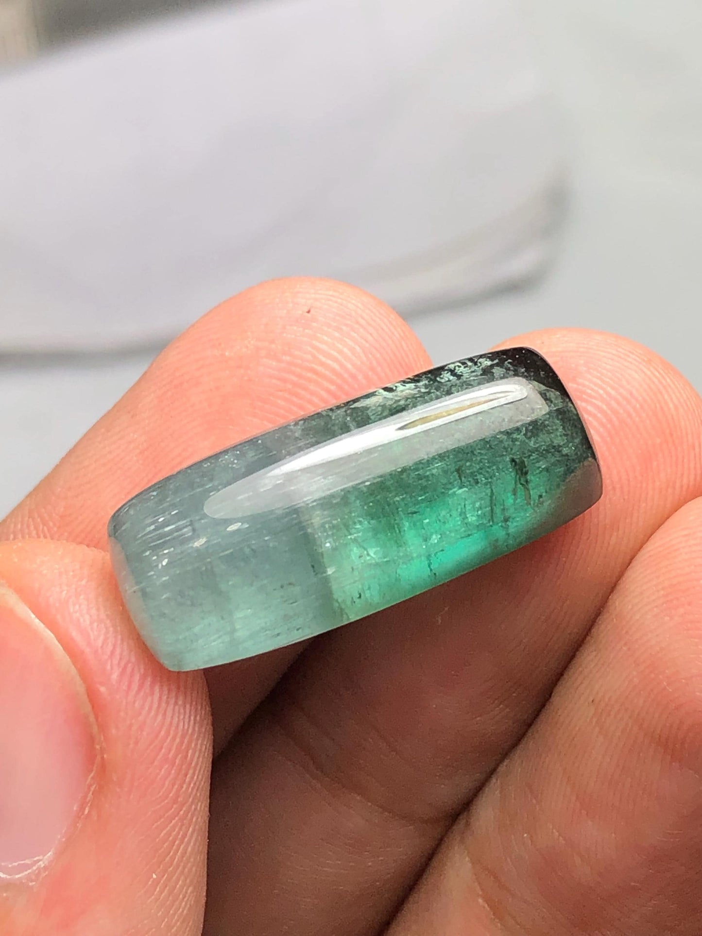 20.50 carat tourmaline cabochon natural