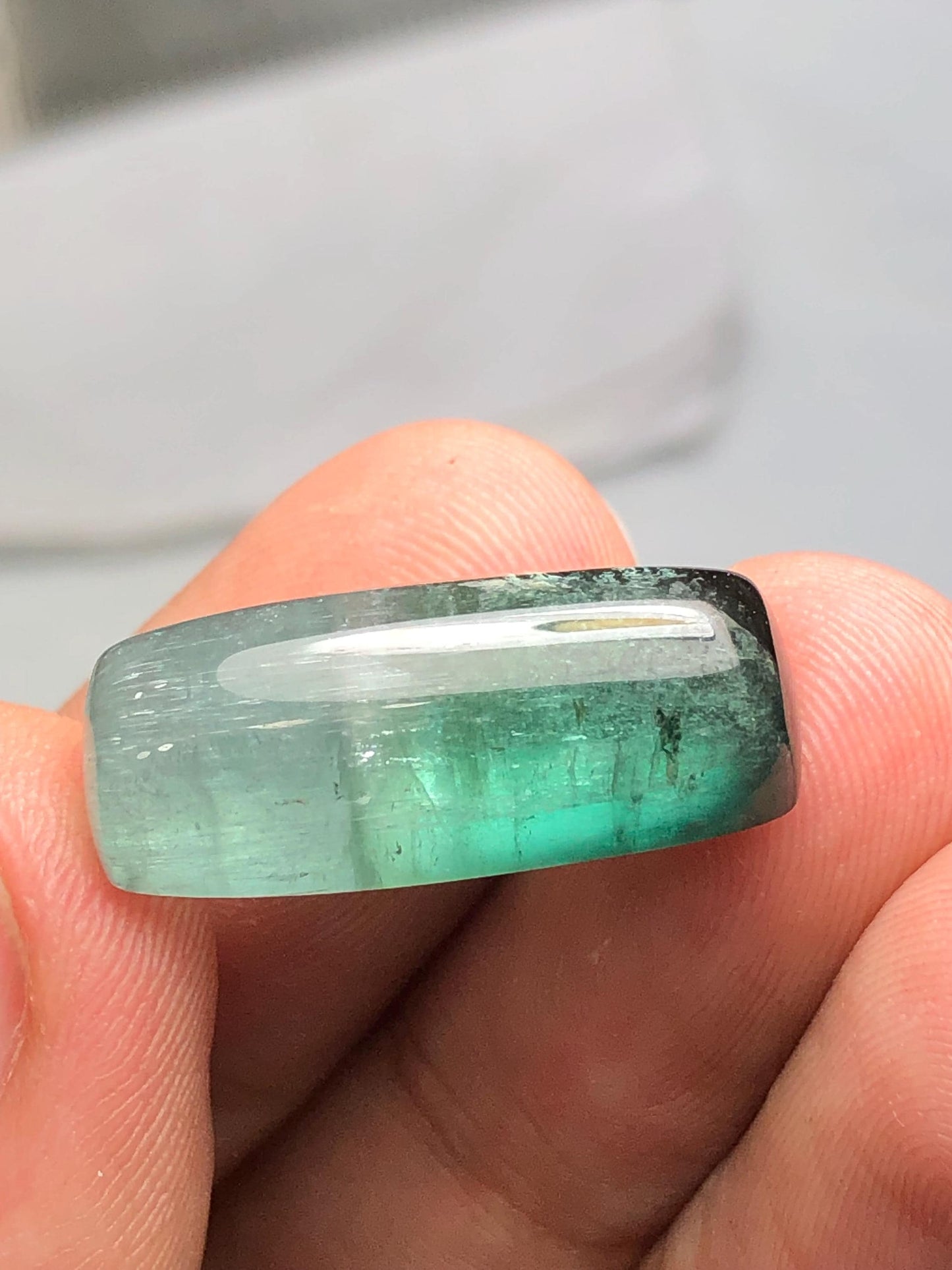 20.50 carat tourmaline cabochon natural