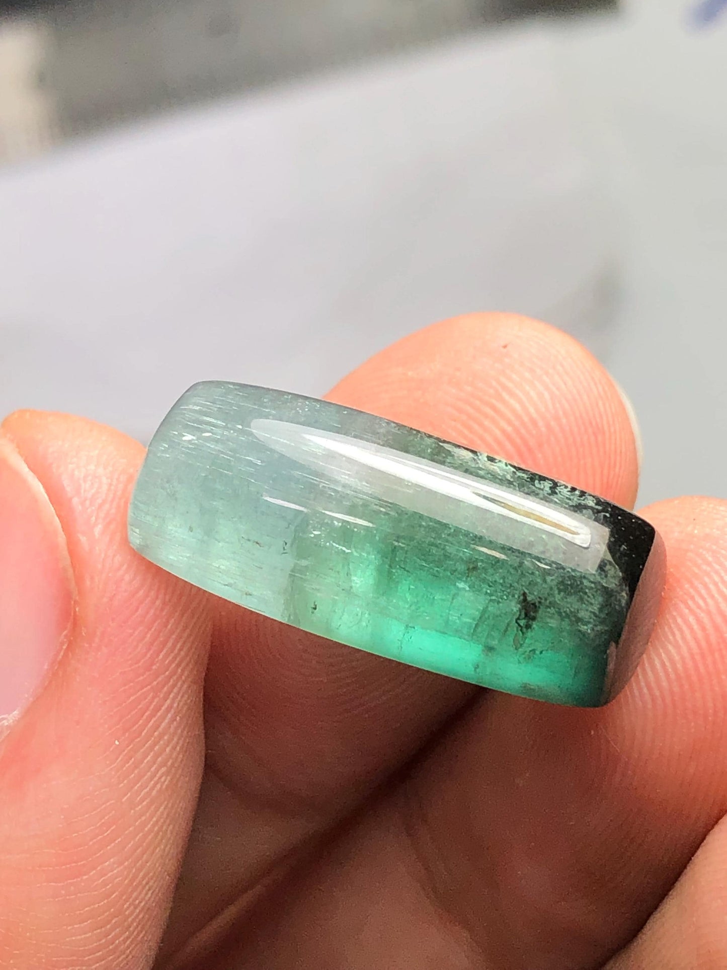 20.50 carat tourmaline cabochon natural