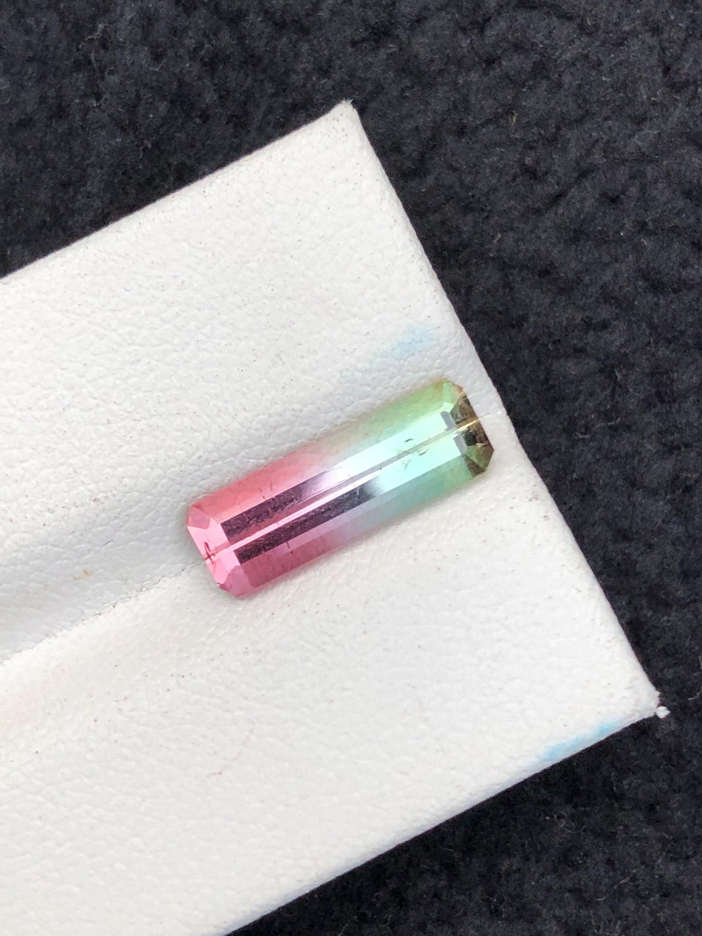 3 CTs watermelon tourmaline natural faceted eye clean