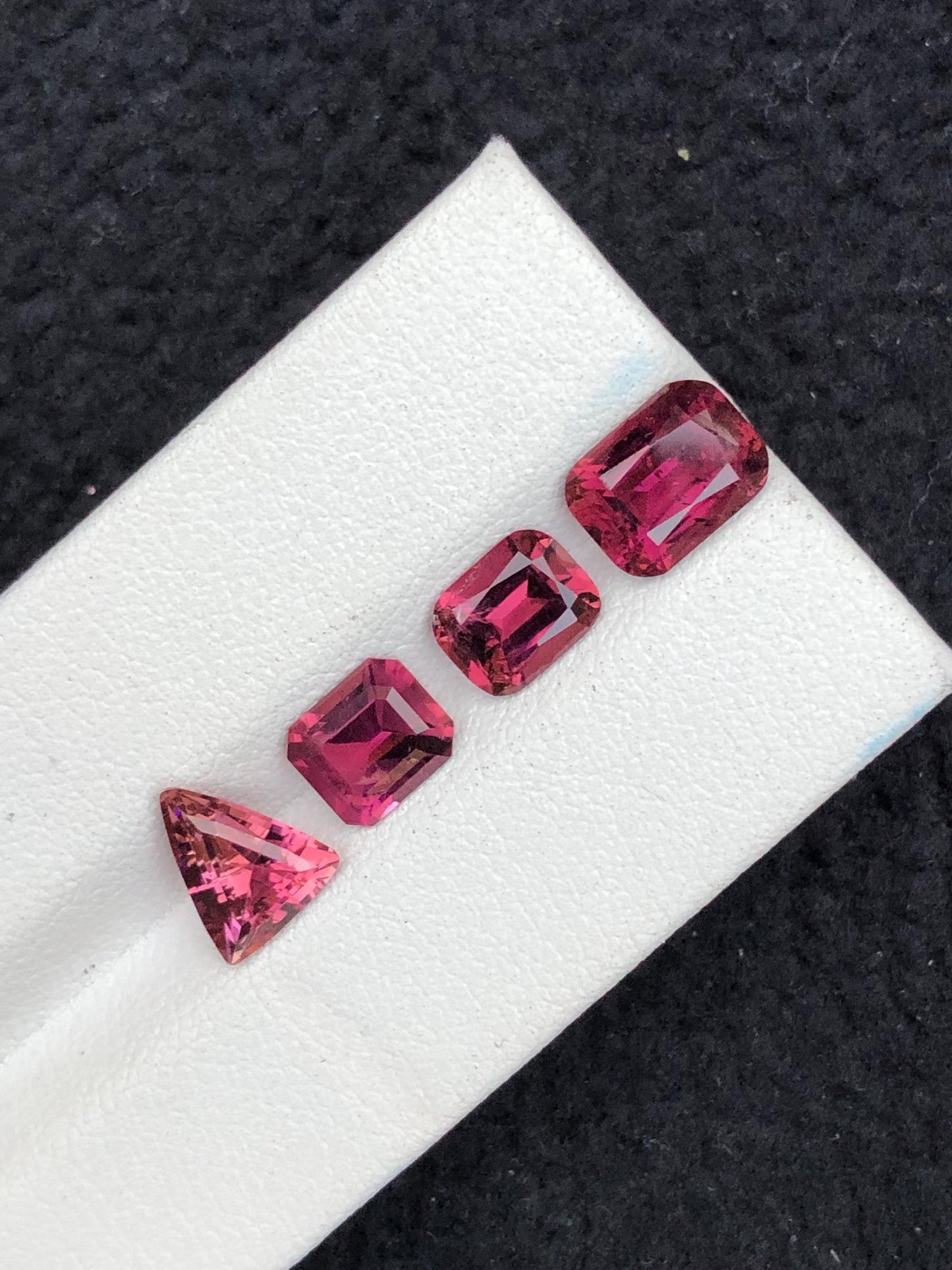 5.90 CTs Red tourmaline lot faceted natural