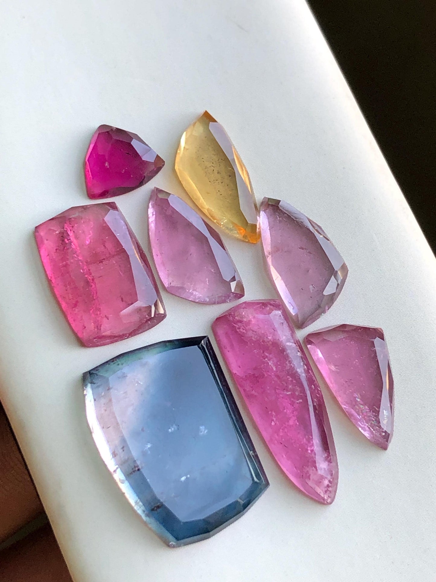 31.30 carats Tourmaline rose cuts lot origin Afghanistan