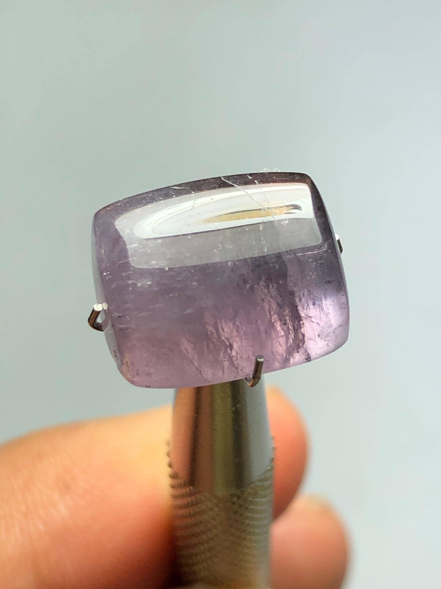 13.30 cts purple tourmaline cabochon flat back