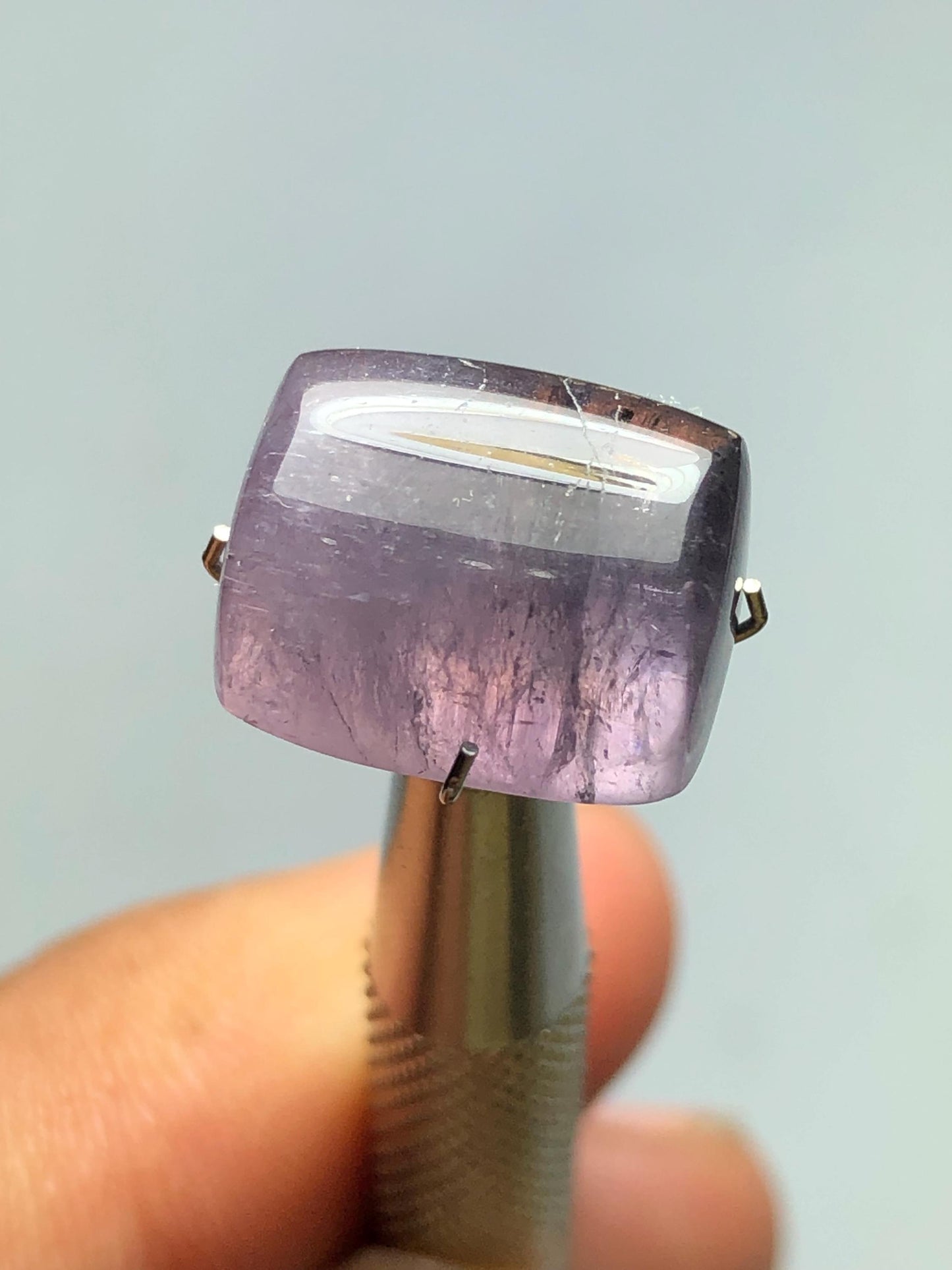 13.30 cts purple tourmaline cabochon flat back