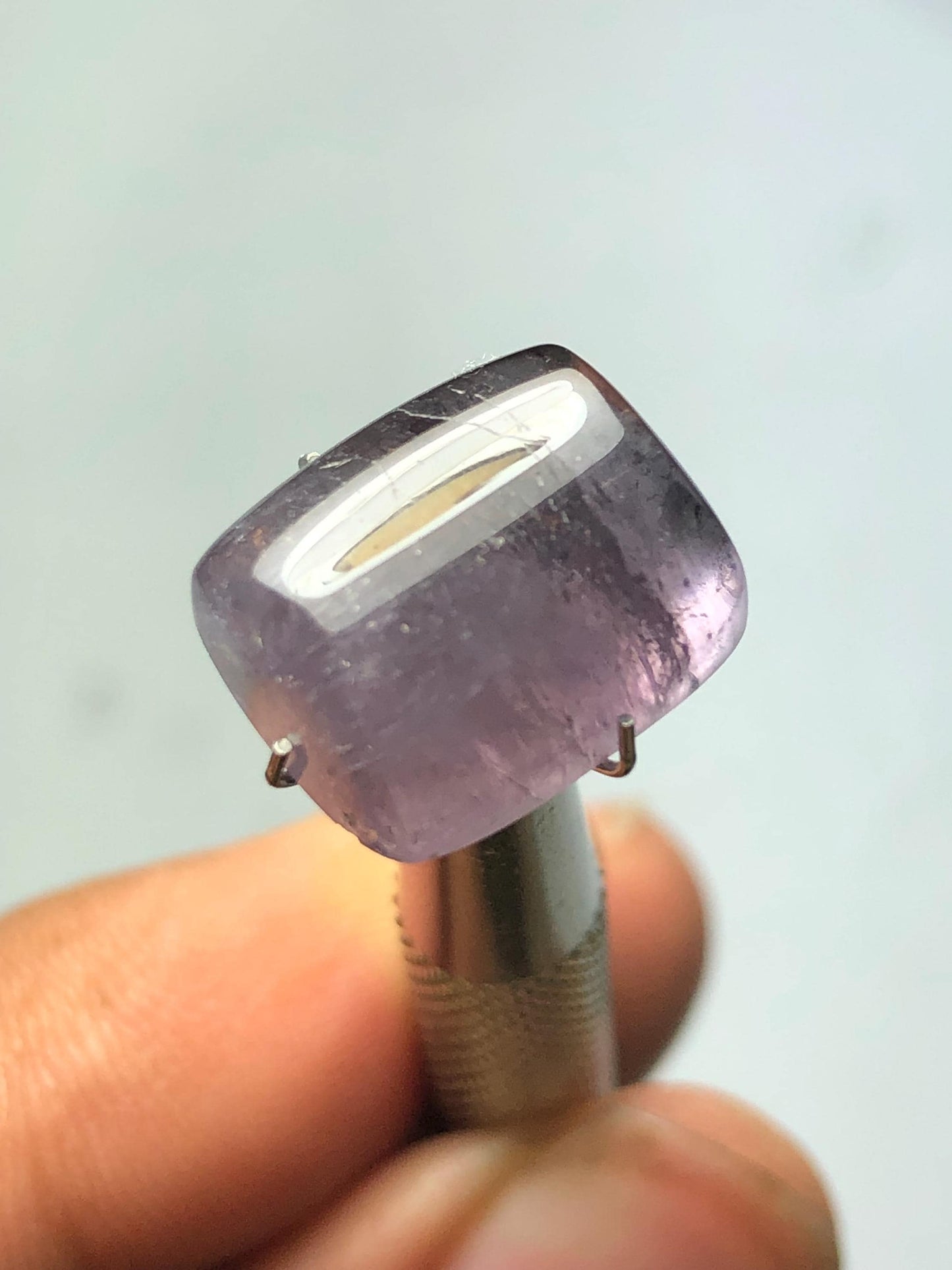 13.30 cts purple tourmaline cabochon flat back