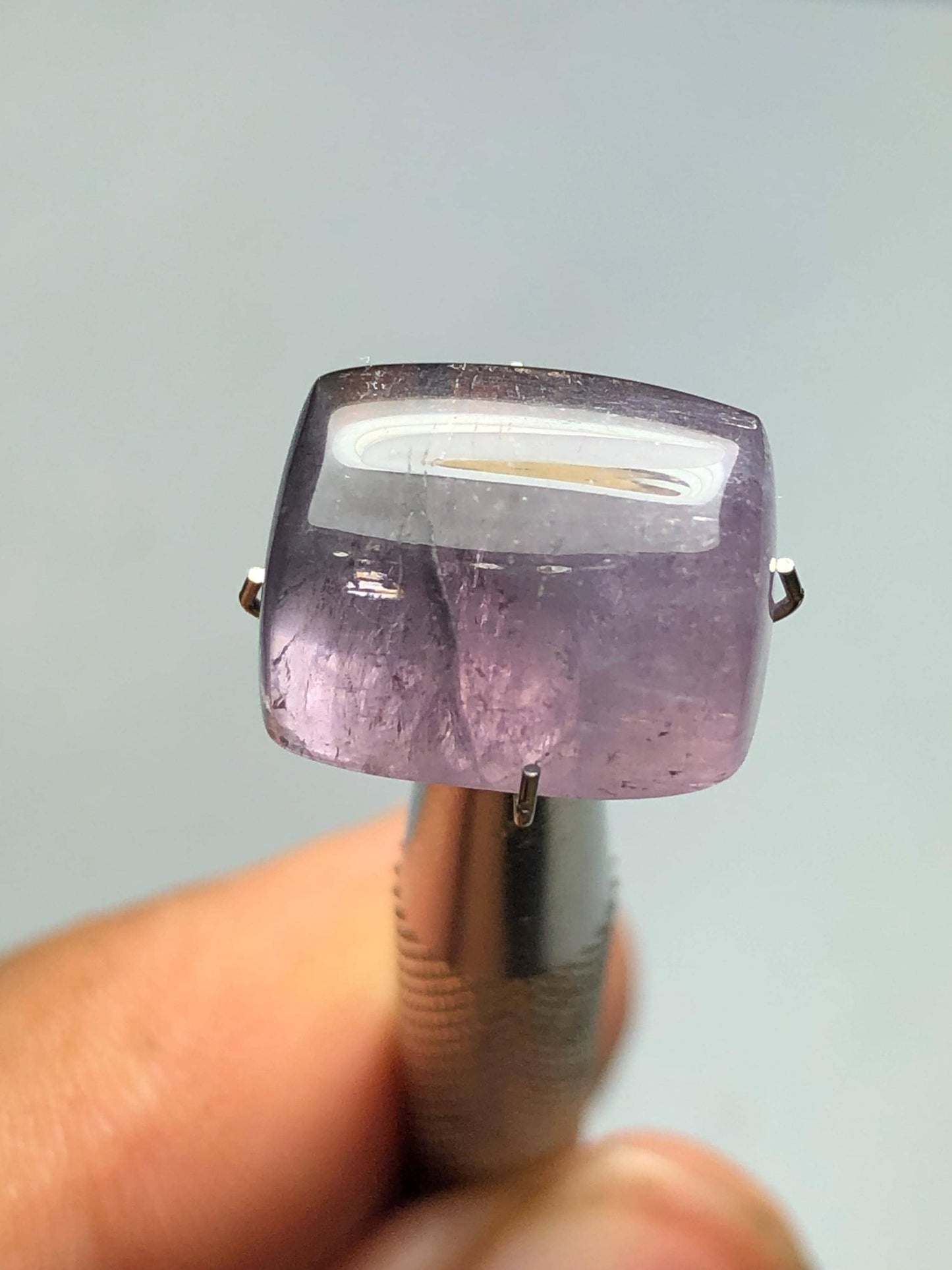 13.30 cts purple tourmaline cabochon flat back