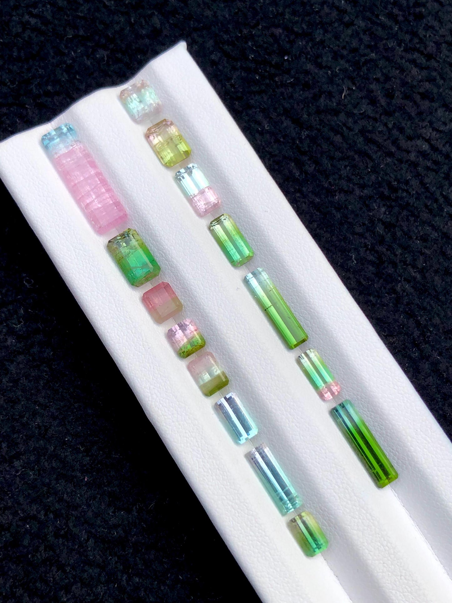 Bi Colour Tourmaline Lot Faceted 17 ct - Gemstone Parcel for Jewelers