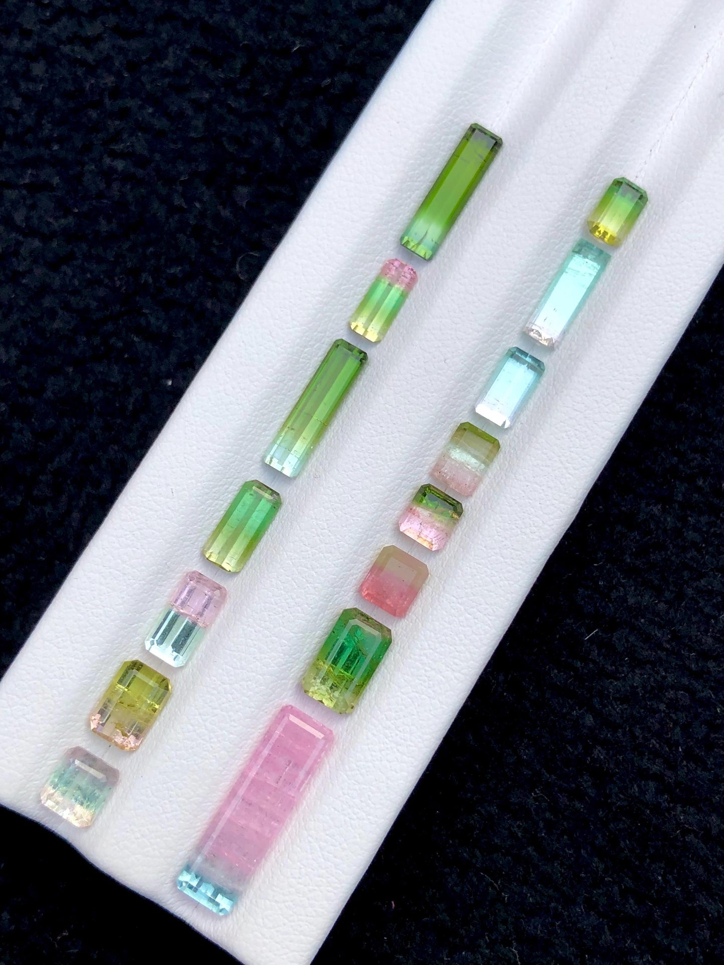 Bi Colour Tourmaline Lot Faceted 17 ct - Gemstone Parcel for Jewelers