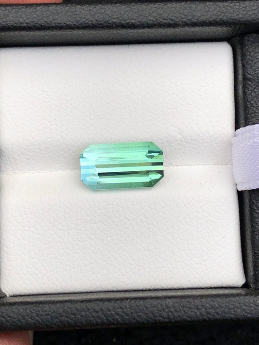 Green Tourmaline Faceted 2.95 ct - Natural Gemstone for Jewelry from Afghanistan