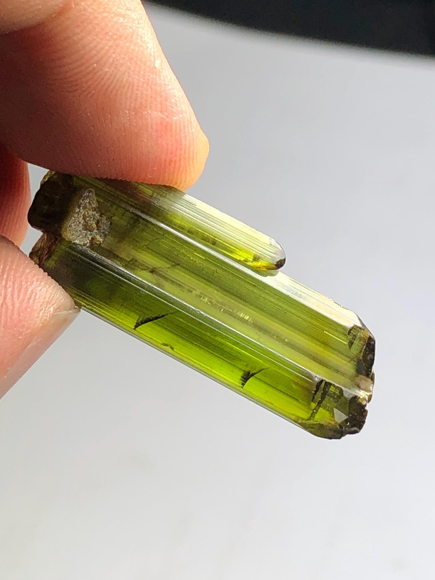 Olive Green Tourmaline Crystal 20 ct – Rare Afghan Collector Gem