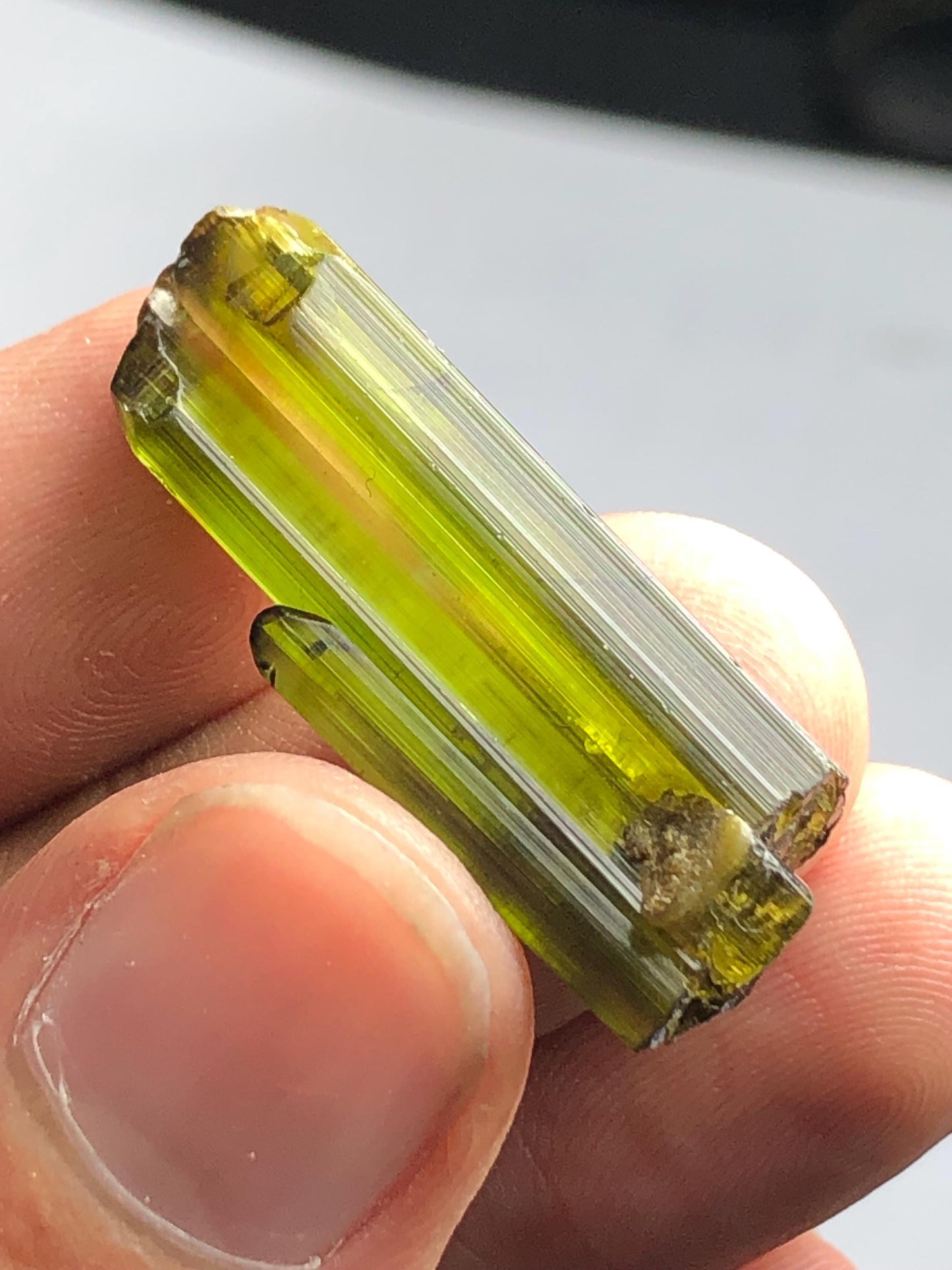 Olive Green Tourmaline Crystal 20 ct – Rare Afghan Collector Gem