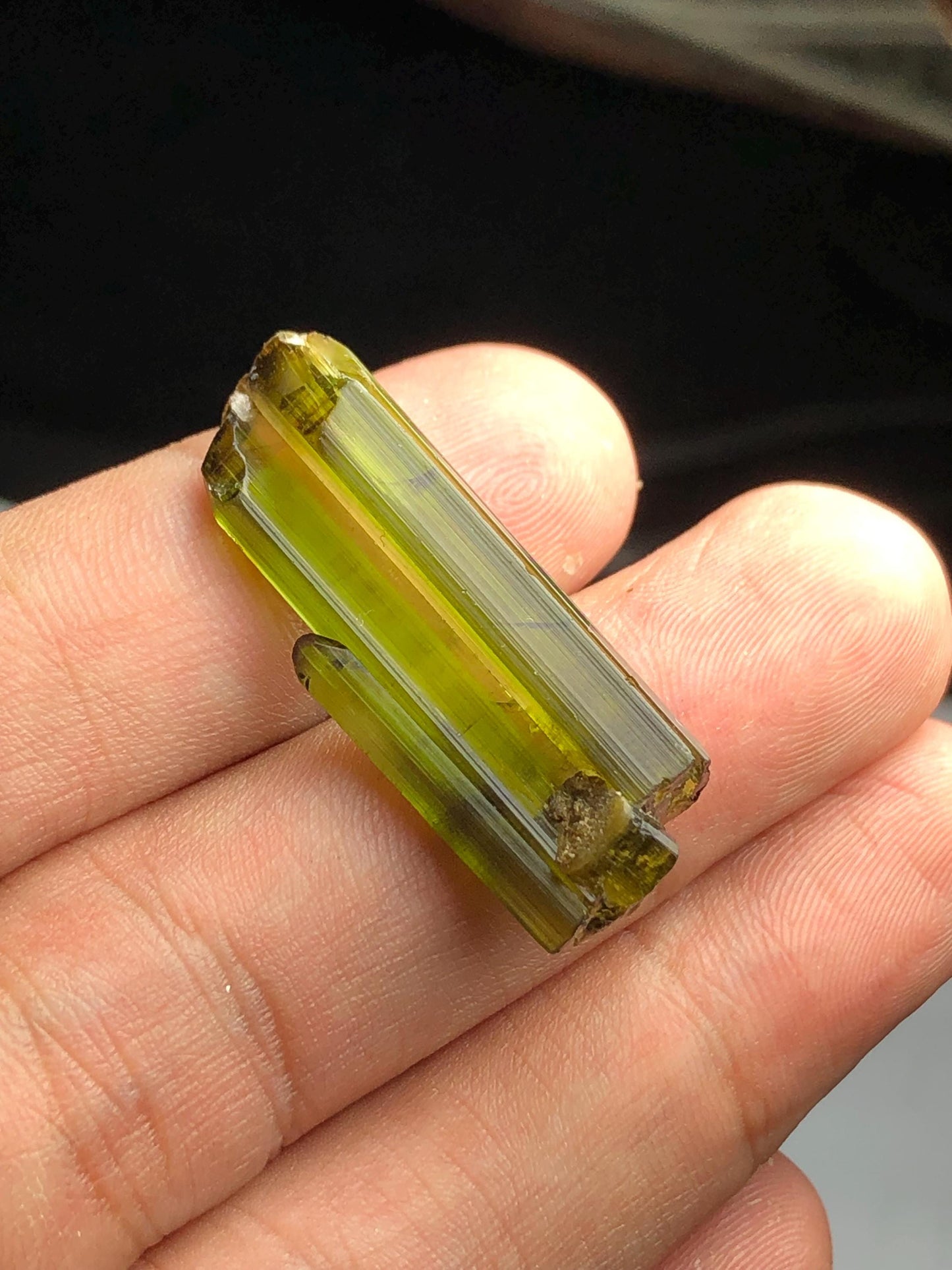 Olive Green Tourmaline Crystal 20 ct – Rare Afghan Collector Gem