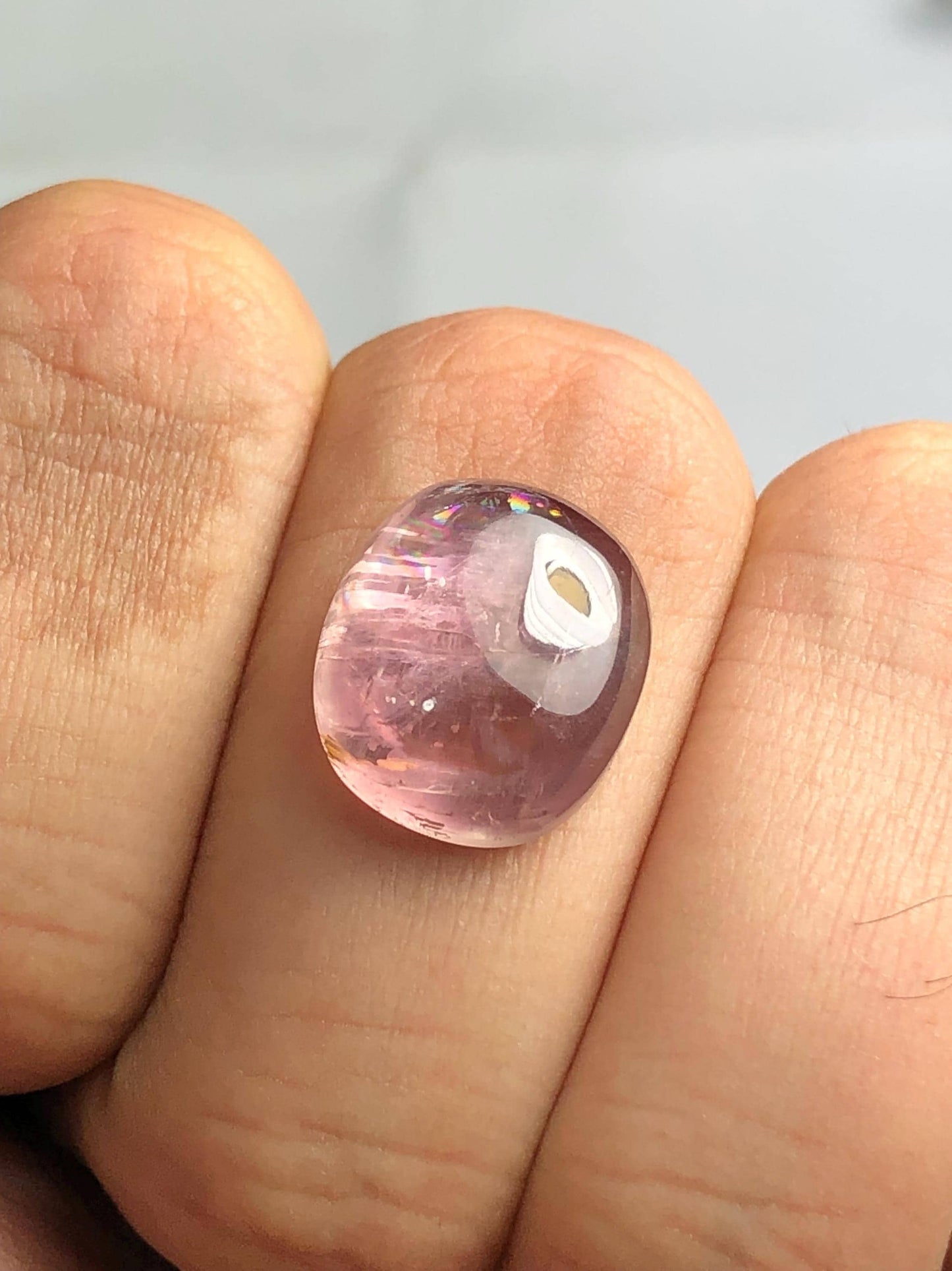 Diaspore Cabochon 12 ct - Elegant Natural Gem for Jewelry Design