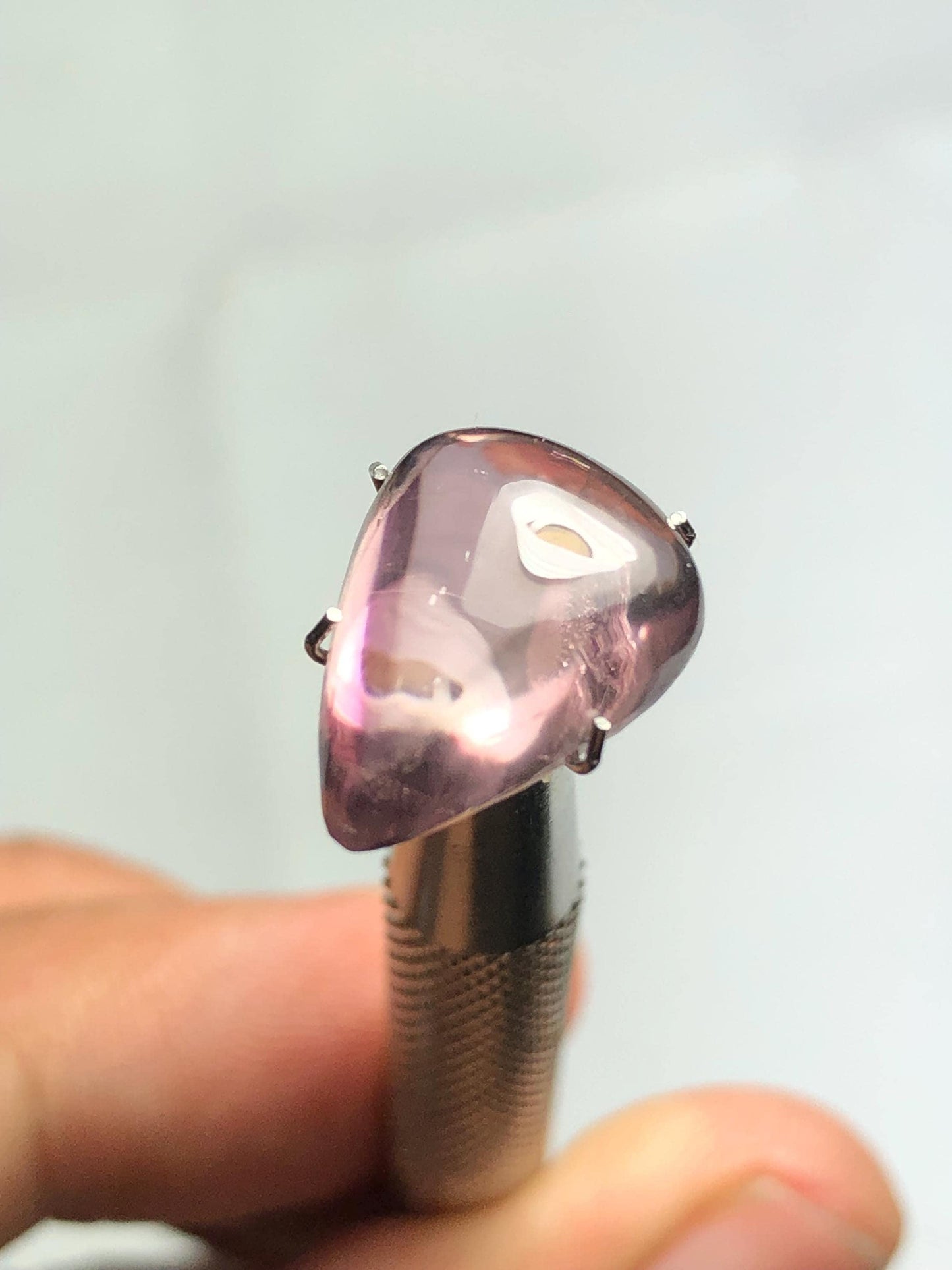 Diaspore Cabochon 6.75 ct - Grounding Stone for Healing Jewelry