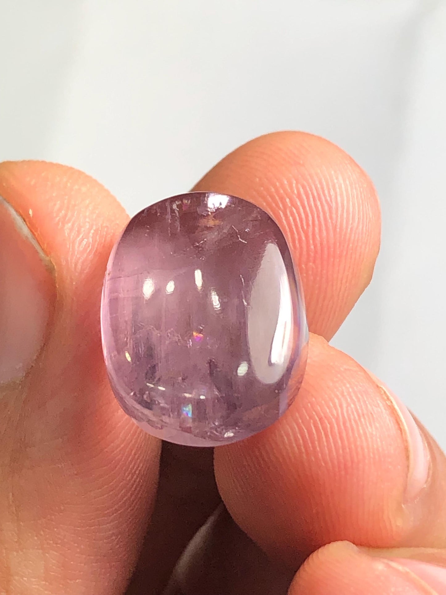 Diaspore Cabochon 18 ct - Rare Gem of Transformation and Strength