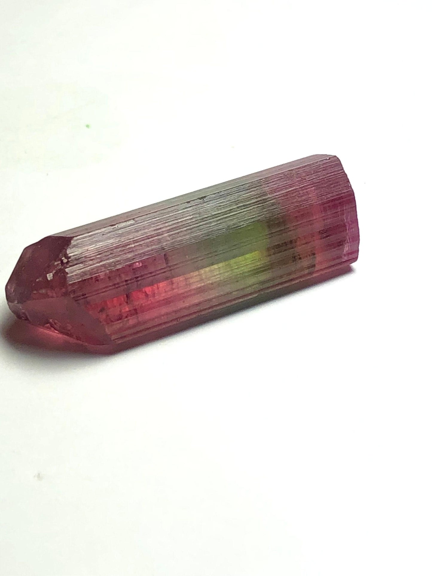 Tri Colour Tourmaline Crystal 11.60 g - Terminated Afghan Collector Stone