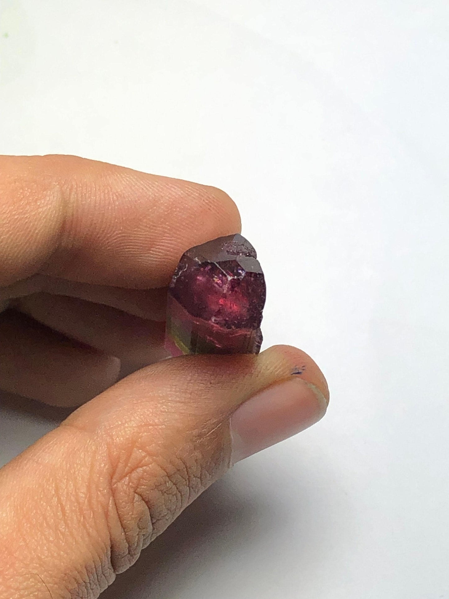 Tri Colour Tourmaline Crystal 11.60 g - Terminated Afghan Collector Stone