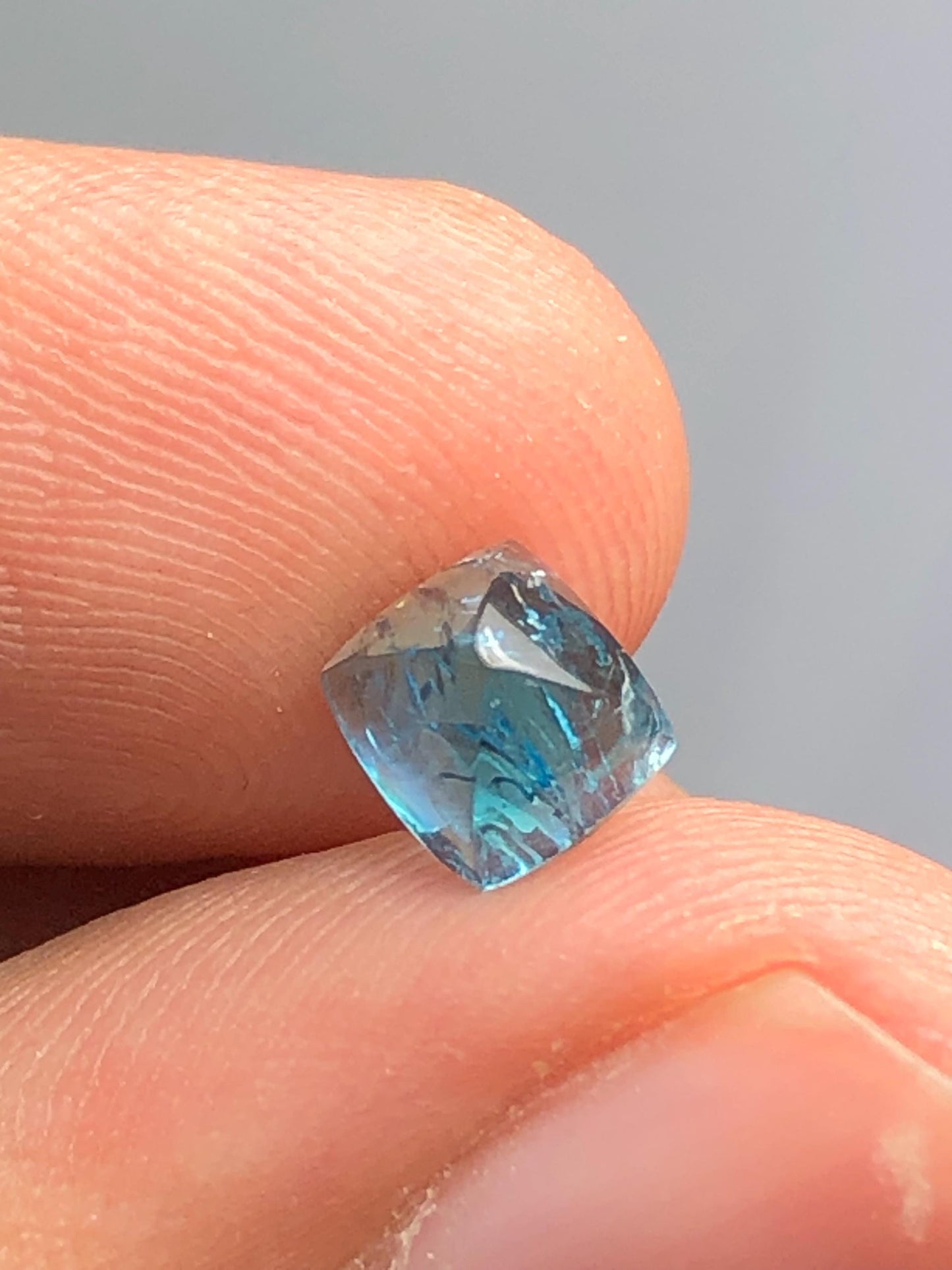 Neon Blue Tourmaline Cabochon 1.20 ct - Sugar Loaf Cut for Fine Jewelry