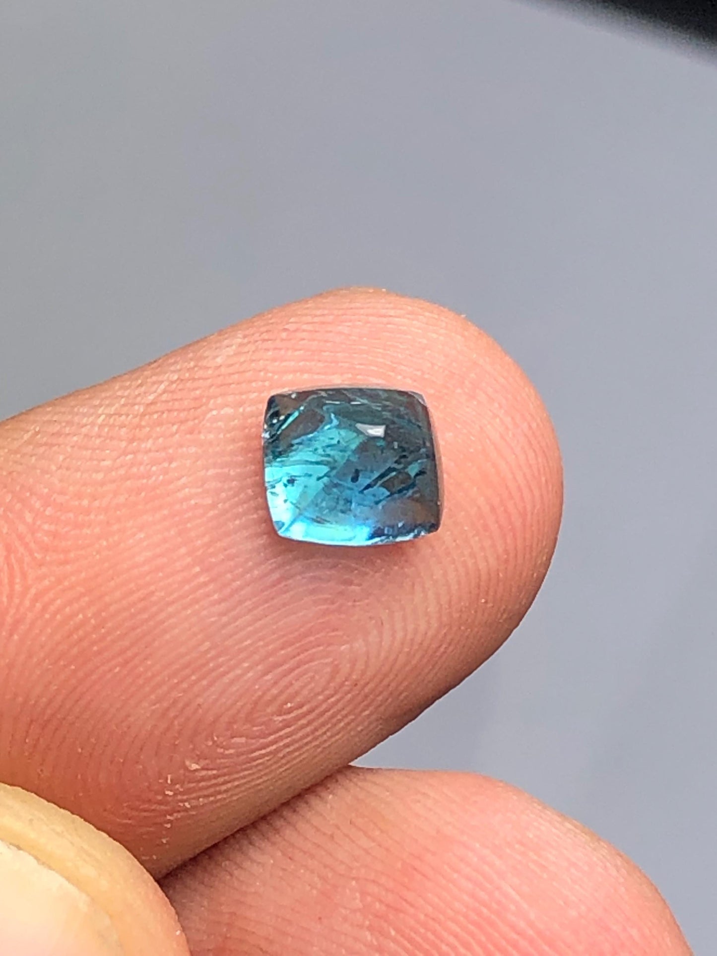Neon Blue Tourmaline Cabochon 1.20 ct - Sugar Loaf Cut for Fine Jewelry
