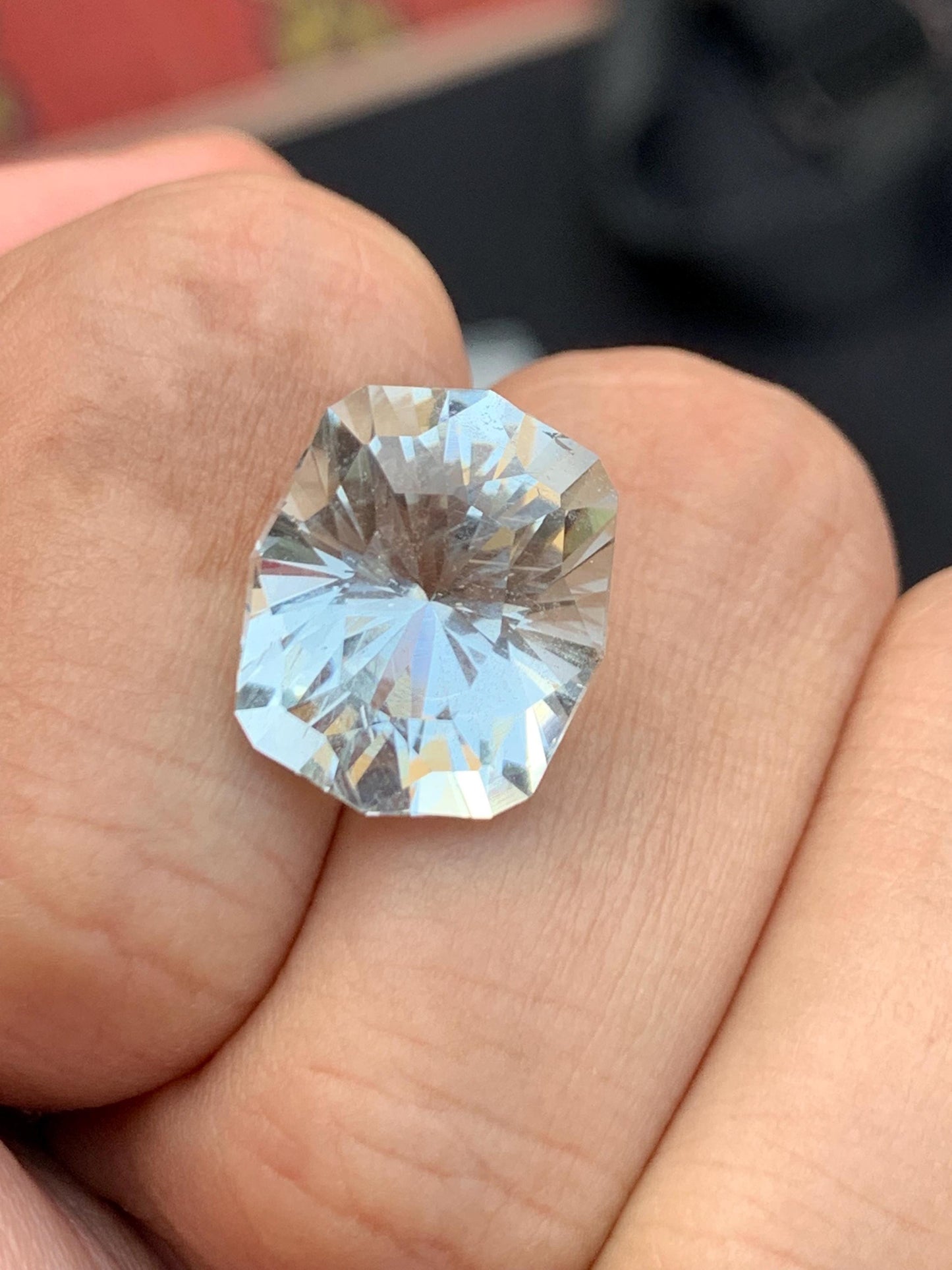 Aquamarine Faceted 11.25 ct - Unique Cut from Pakistan Nagar Mine